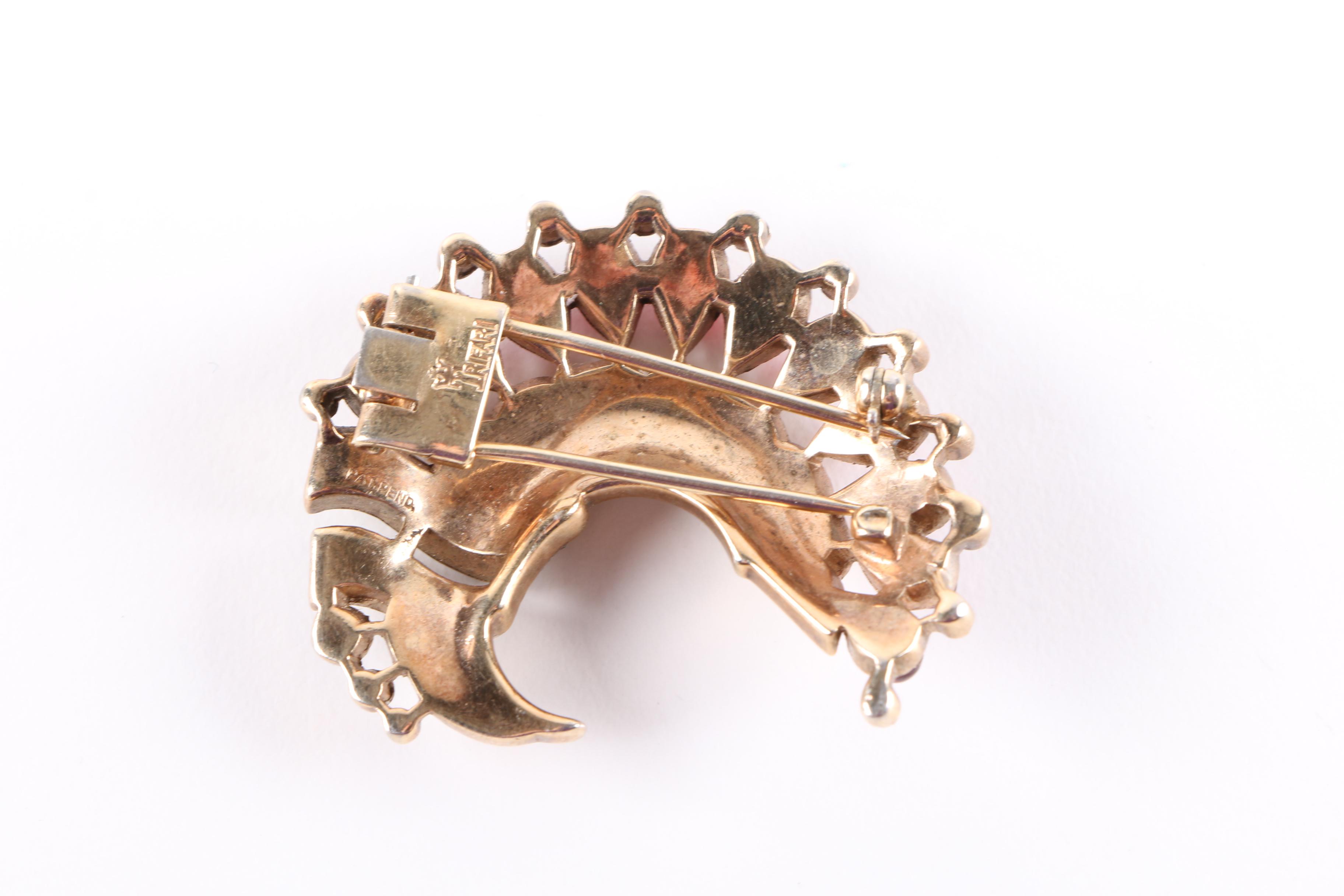 Collection of Vintage Trifari Gold-Tone Costume Jewelry