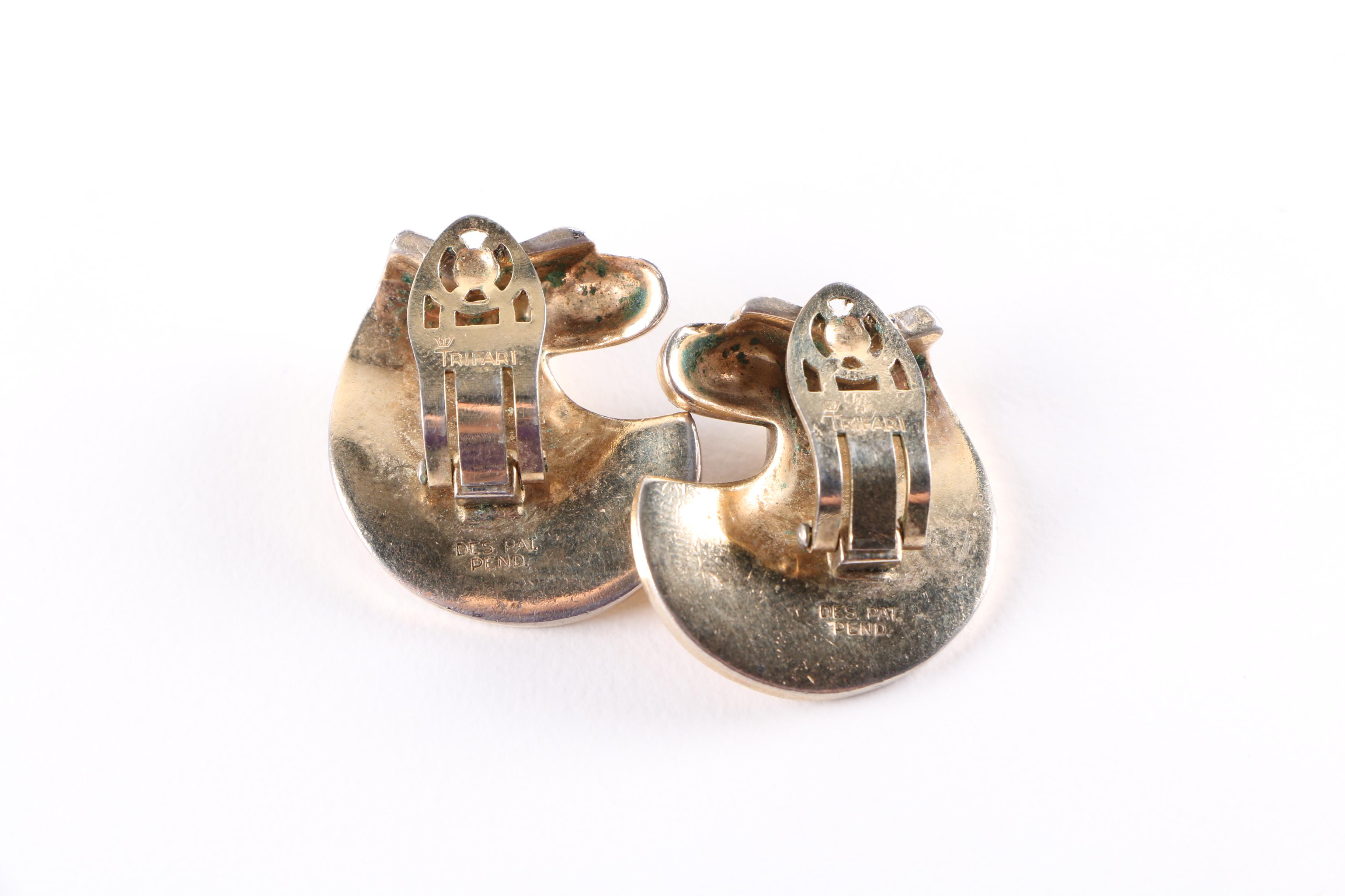 Collection of Vintage Trifari Gold-Tone Costume Jewelry