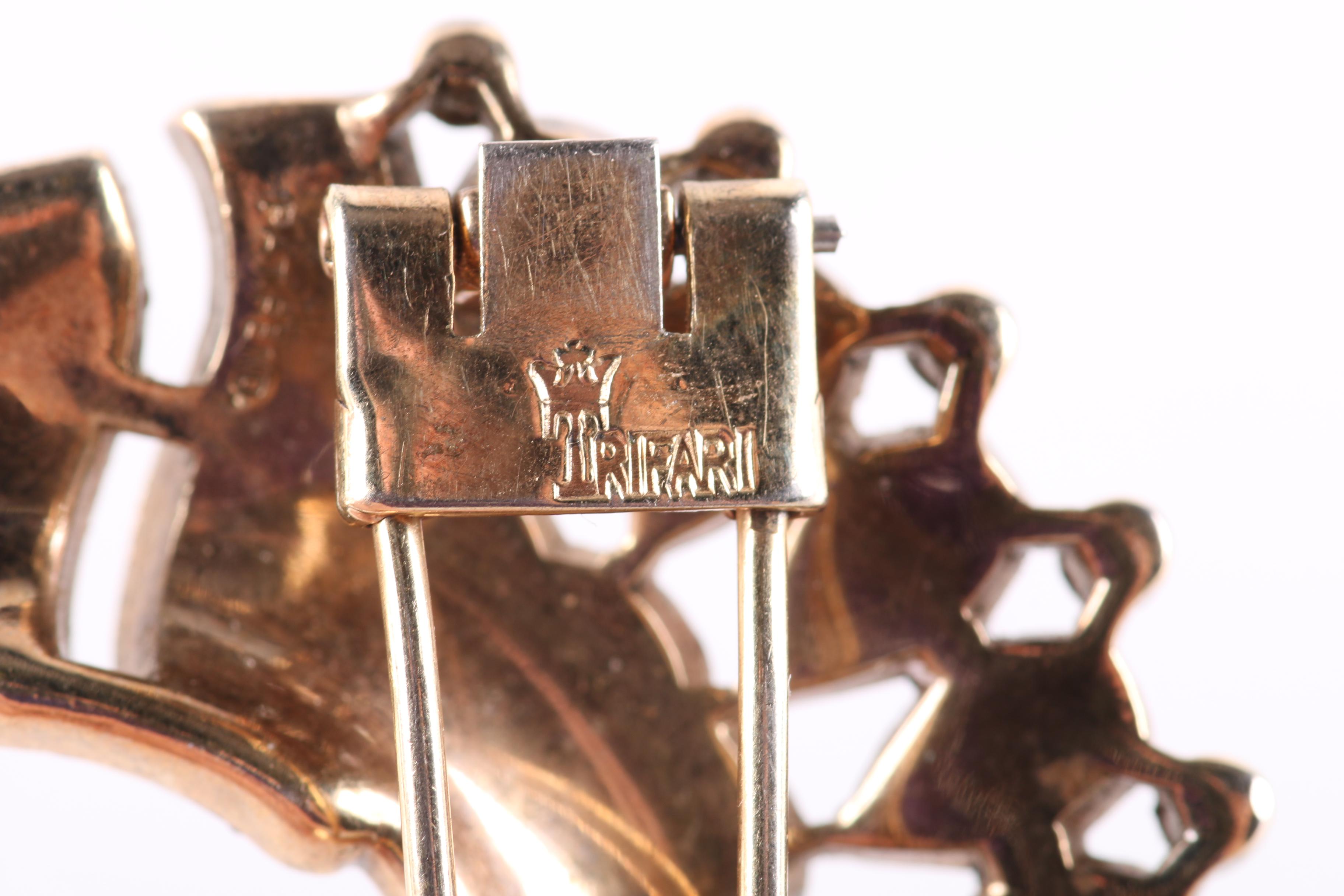 Collection of Vintage Trifari Gold-Tone Costume Jewelry