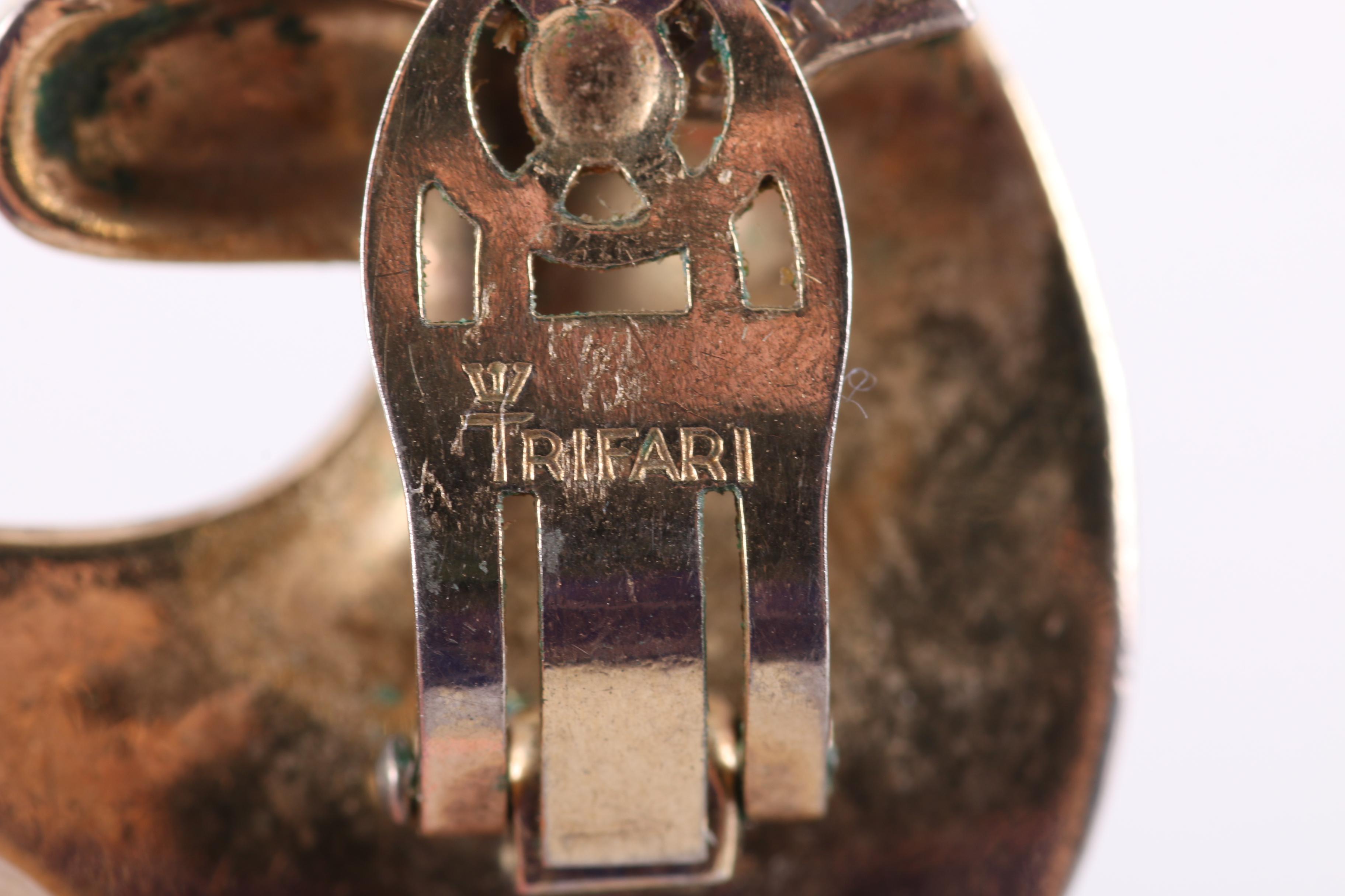 Collection of Vintage Trifari Gold-Tone Costume Jewelry