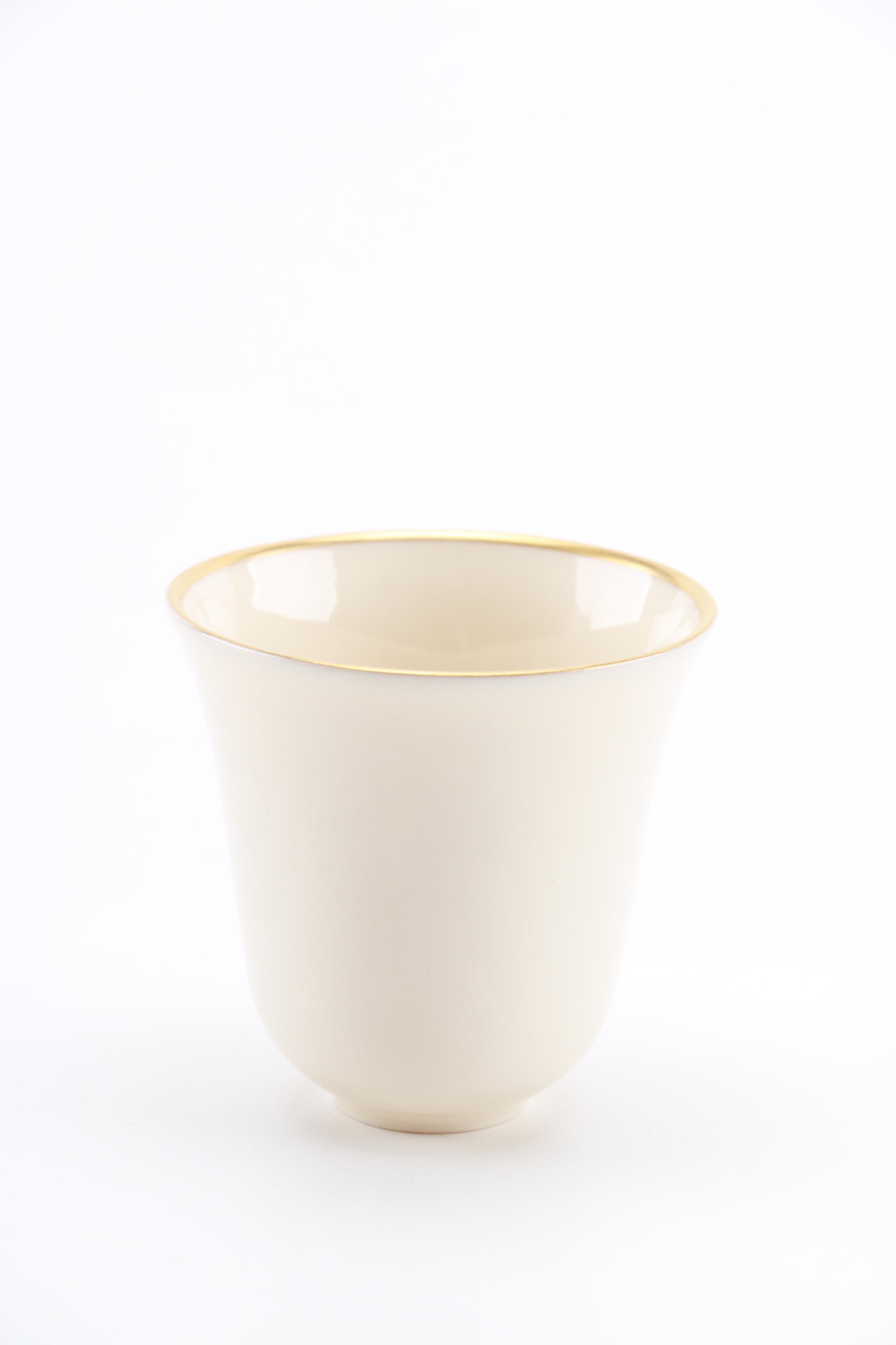 International Silver Co "Lord Saybrook" Sterling Saucers and Tea Cup Holders With Franciscan China