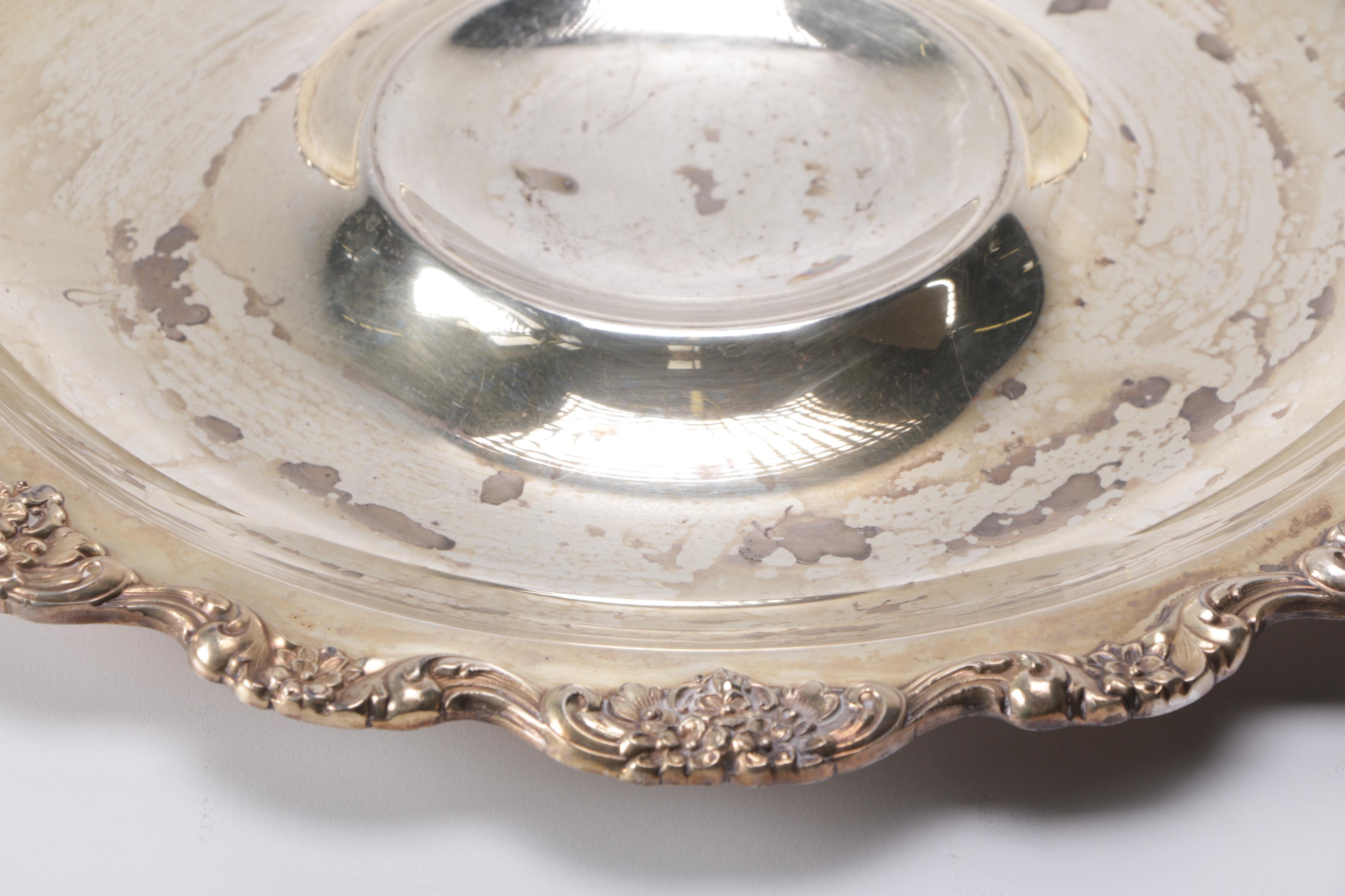 Silver Plated Serving Dishes Including Oneida