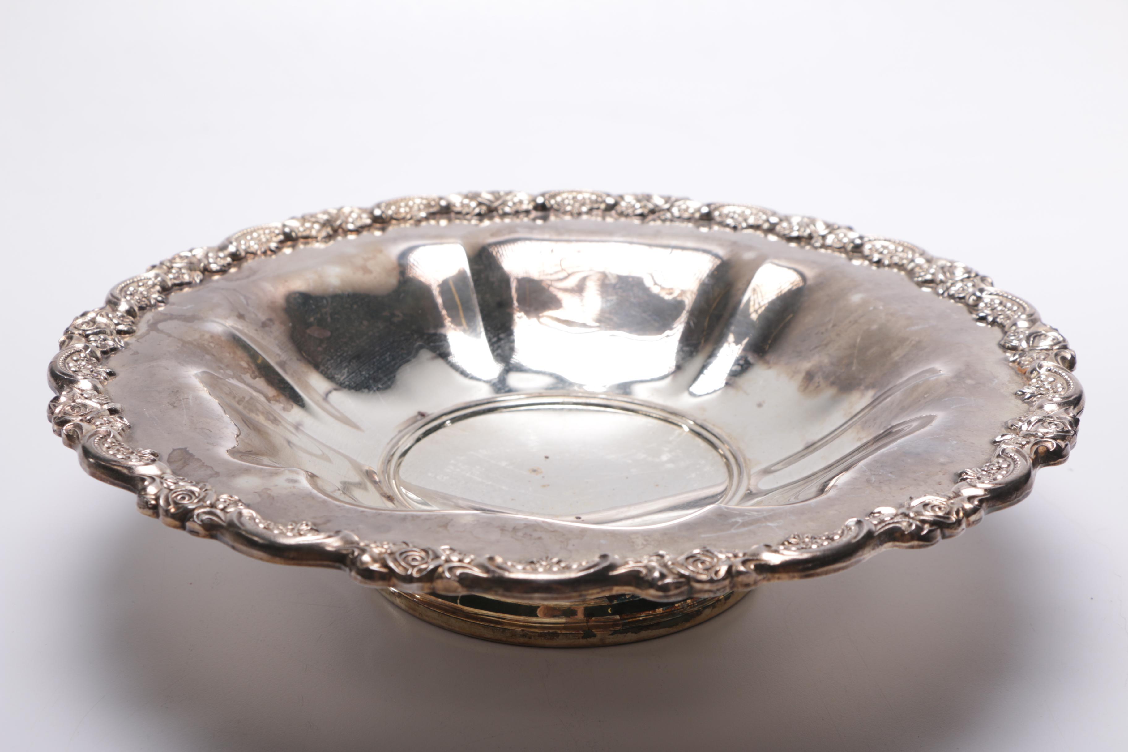 Silver Plated Serving Dishes Including Oneida