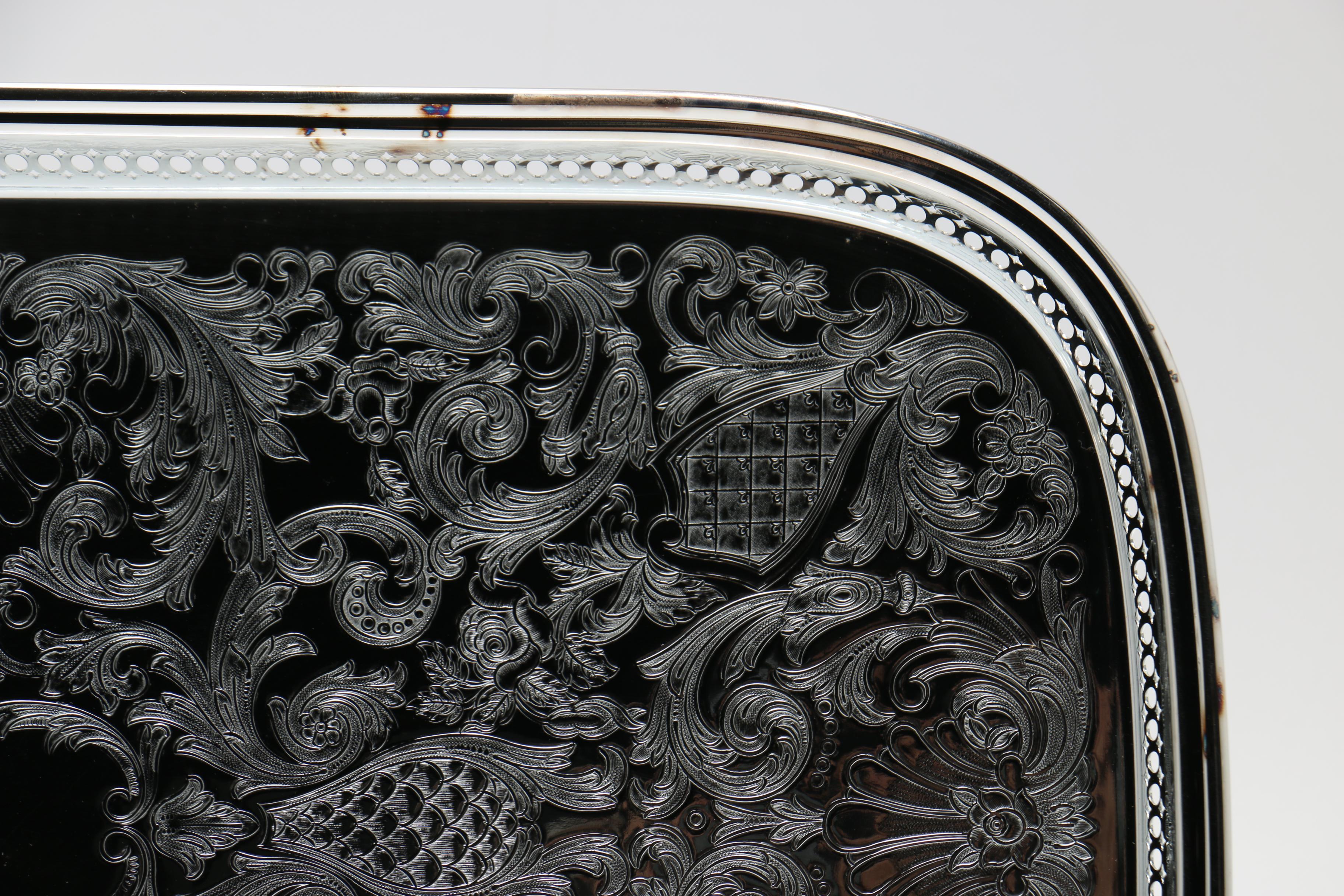 Silver Plate Cruet Set and Assorted Silver Plate