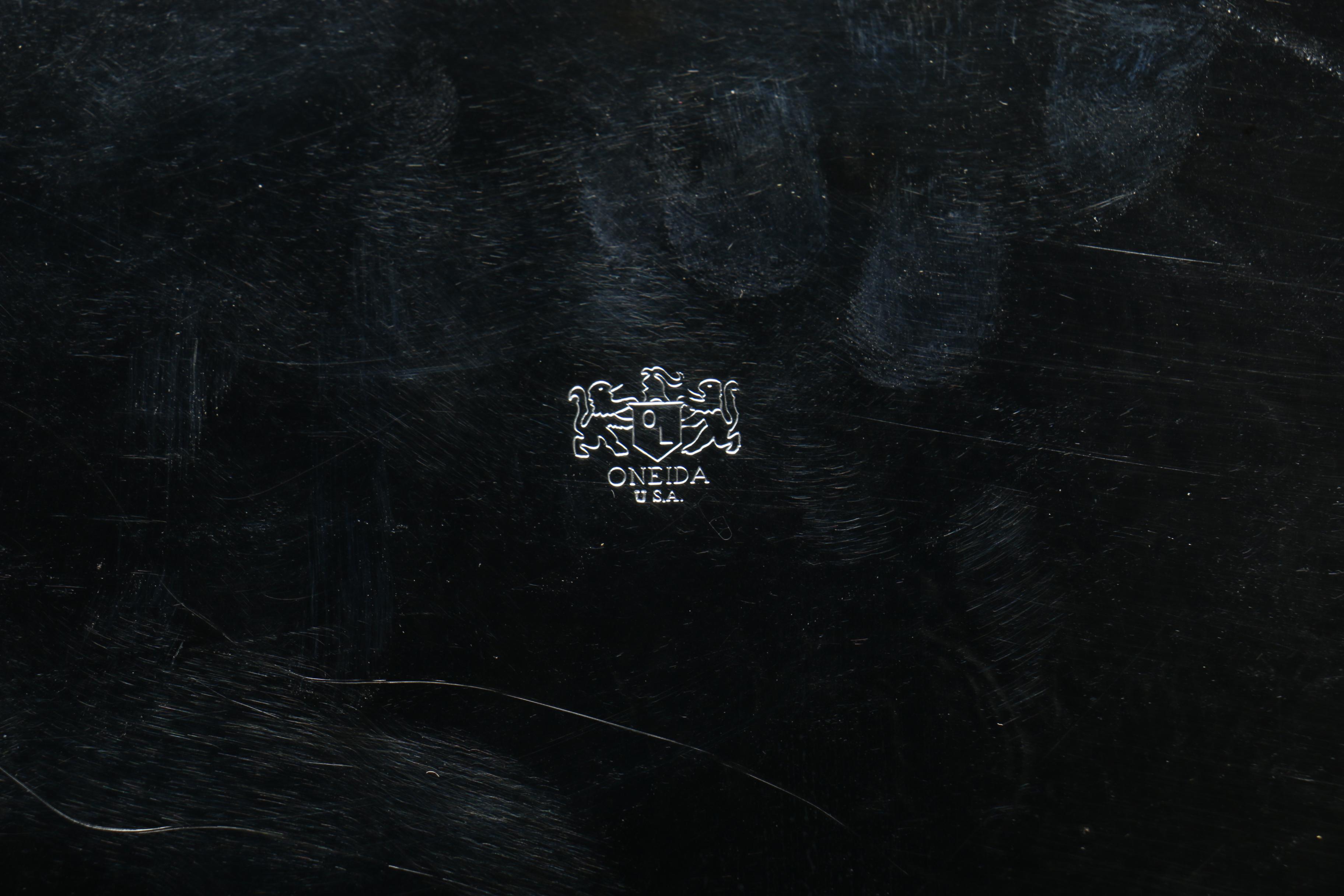 Silver Plate Cruet Set and Assorted Silver Plate