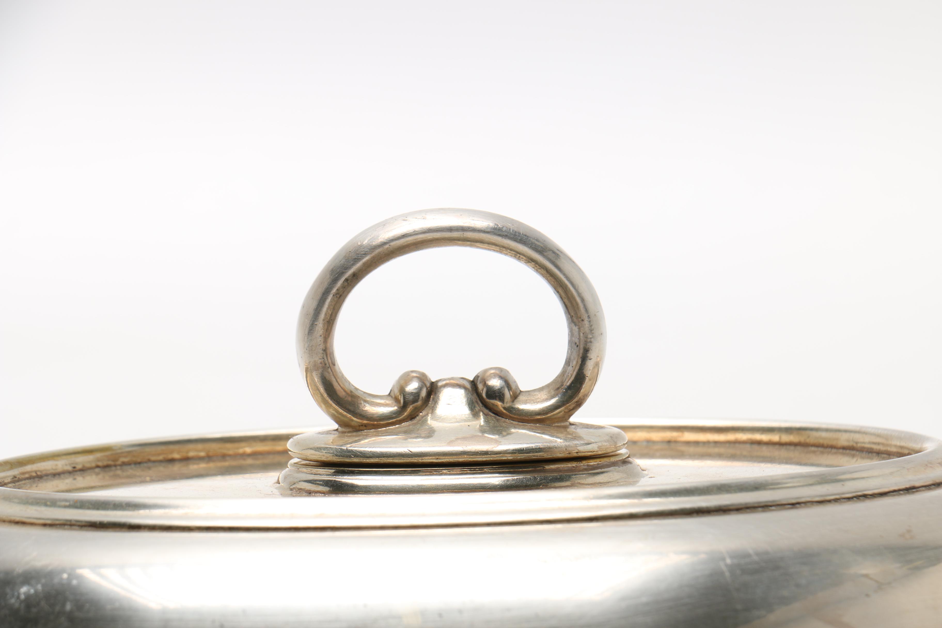 Silver Plate Cruet Set and Assorted Silver Plate