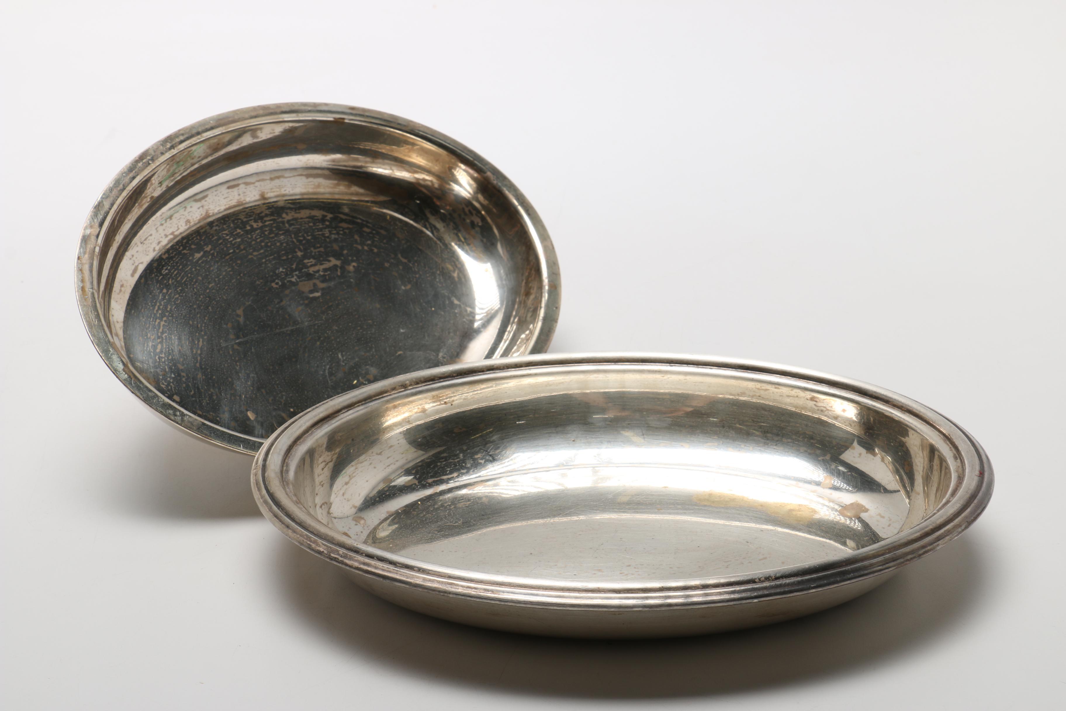 Silver Plate Cruet Set and Assorted Silver Plate