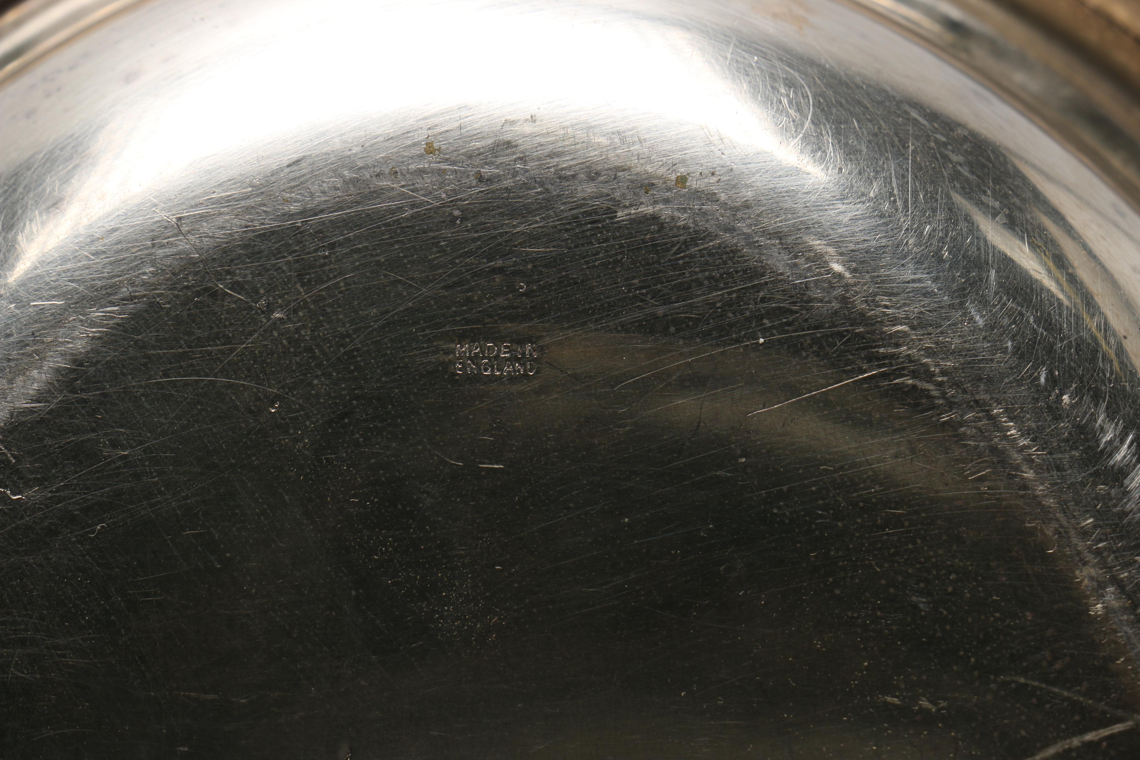 Silver Plate Cruet Set and Assorted Silver Plate