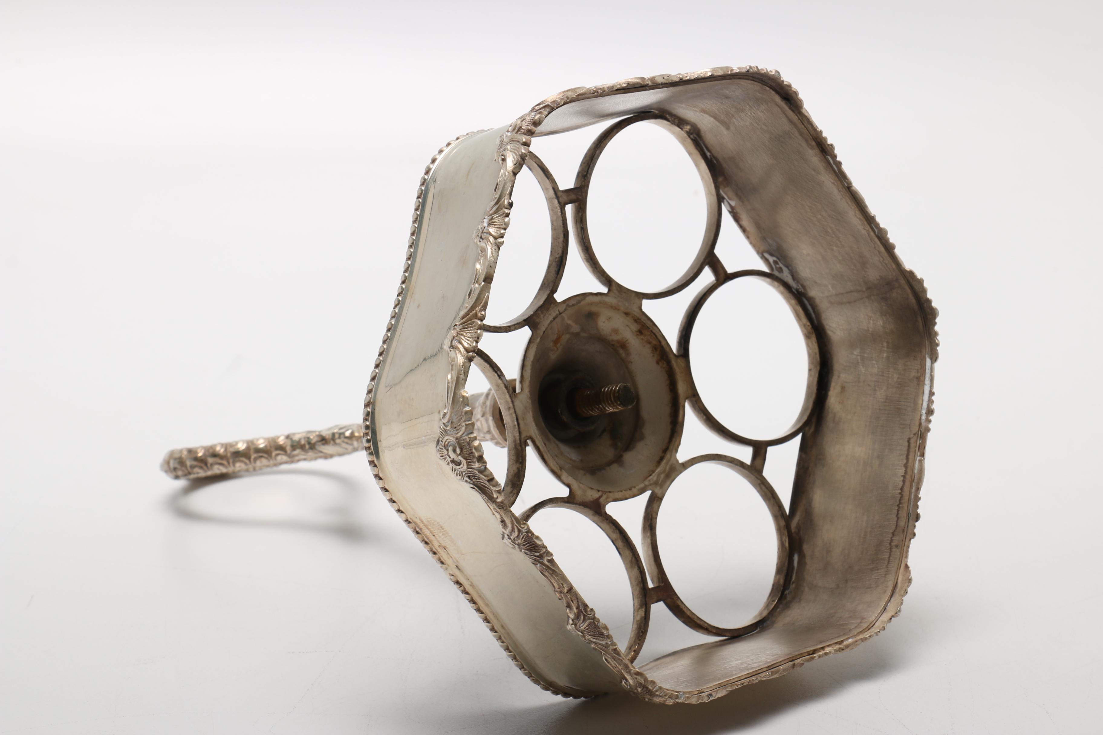 Silver Plate Cruet Set and Assorted Silver Plate