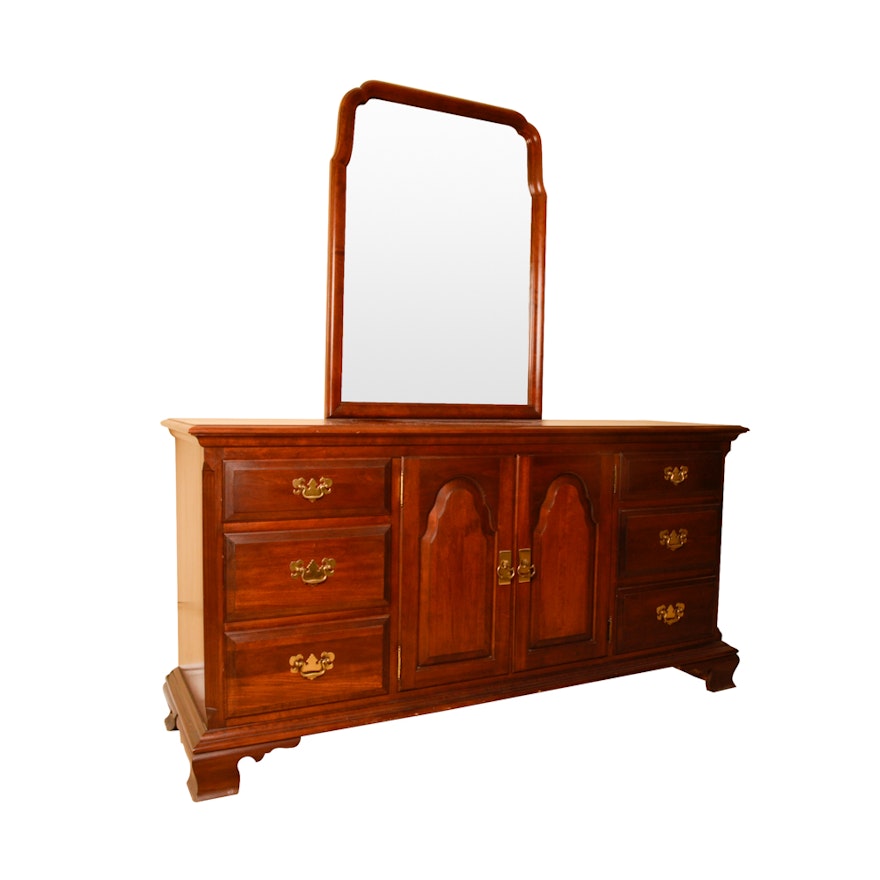 Georgian Style Dresser and Mirror by Pennsylvania House