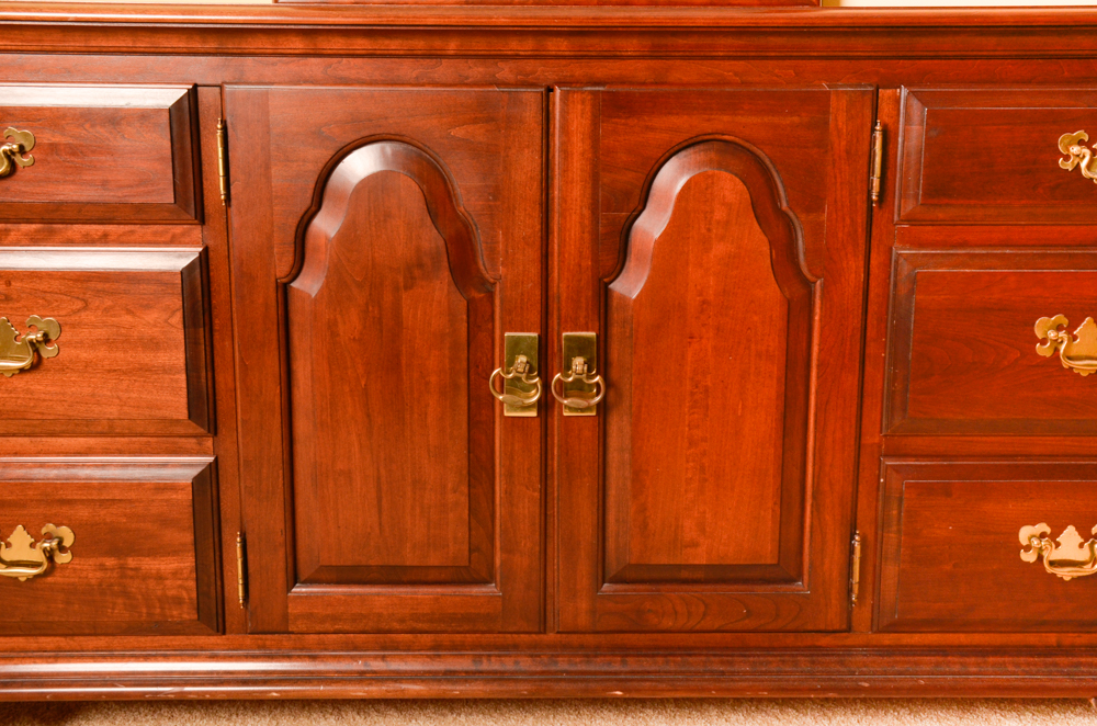 Georgian Style Dresser and Mirror by Pennsylvania House