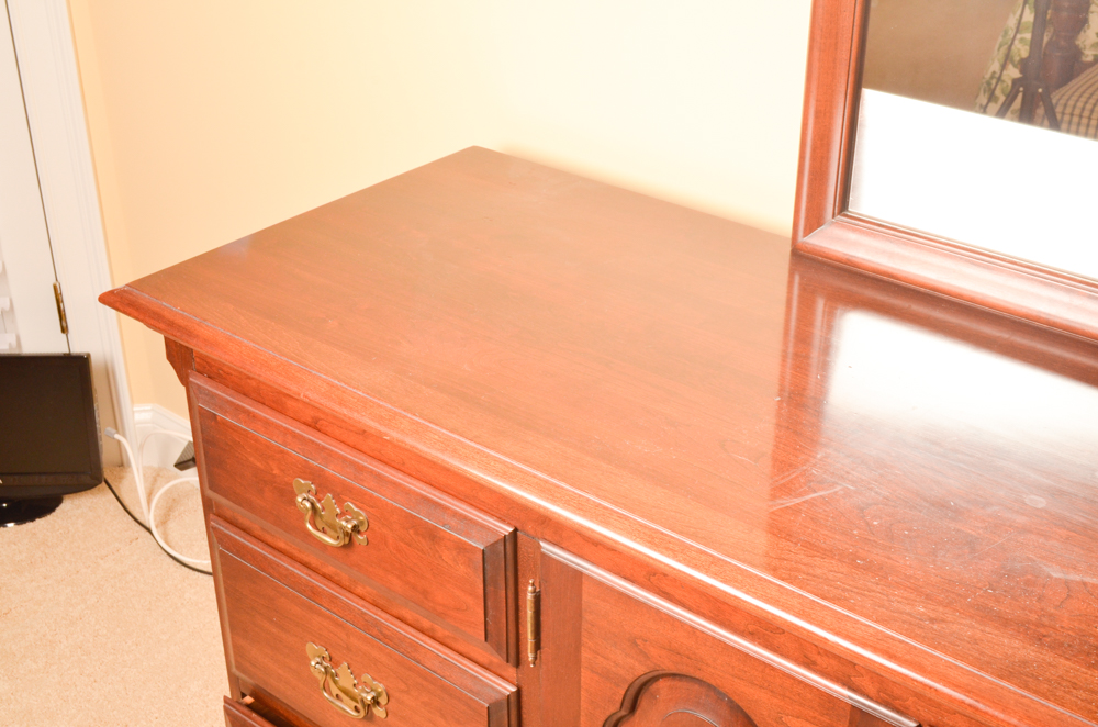 Georgian Style Dresser and Mirror by Pennsylvania House
