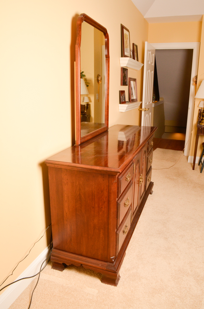 Georgian Style Dresser and Mirror by Pennsylvania House