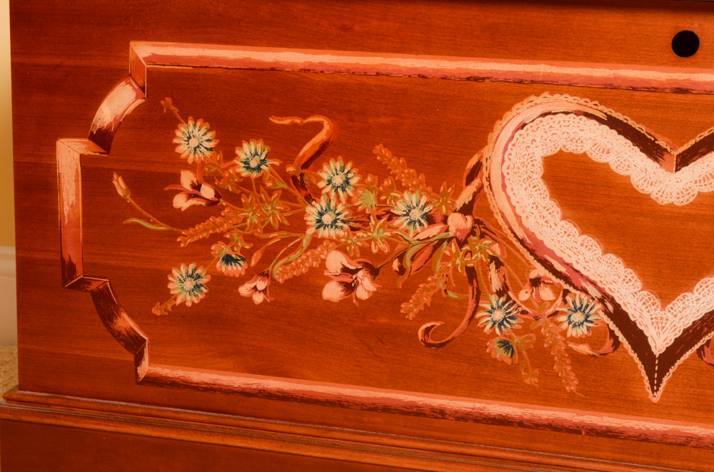 Painted Cedar Chest by Lane