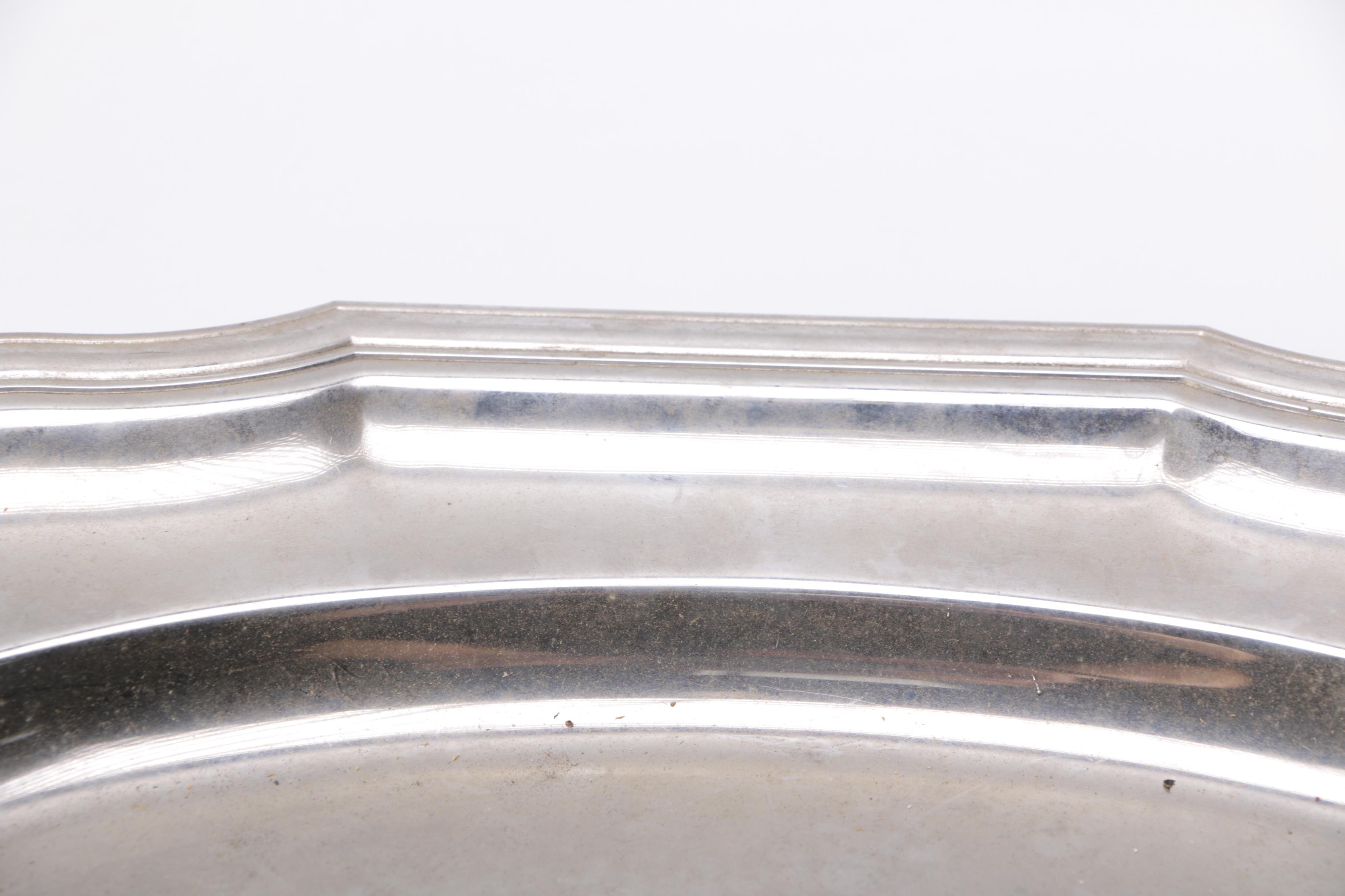 Jean Couzon Platter and Other Assorted Silver Plate