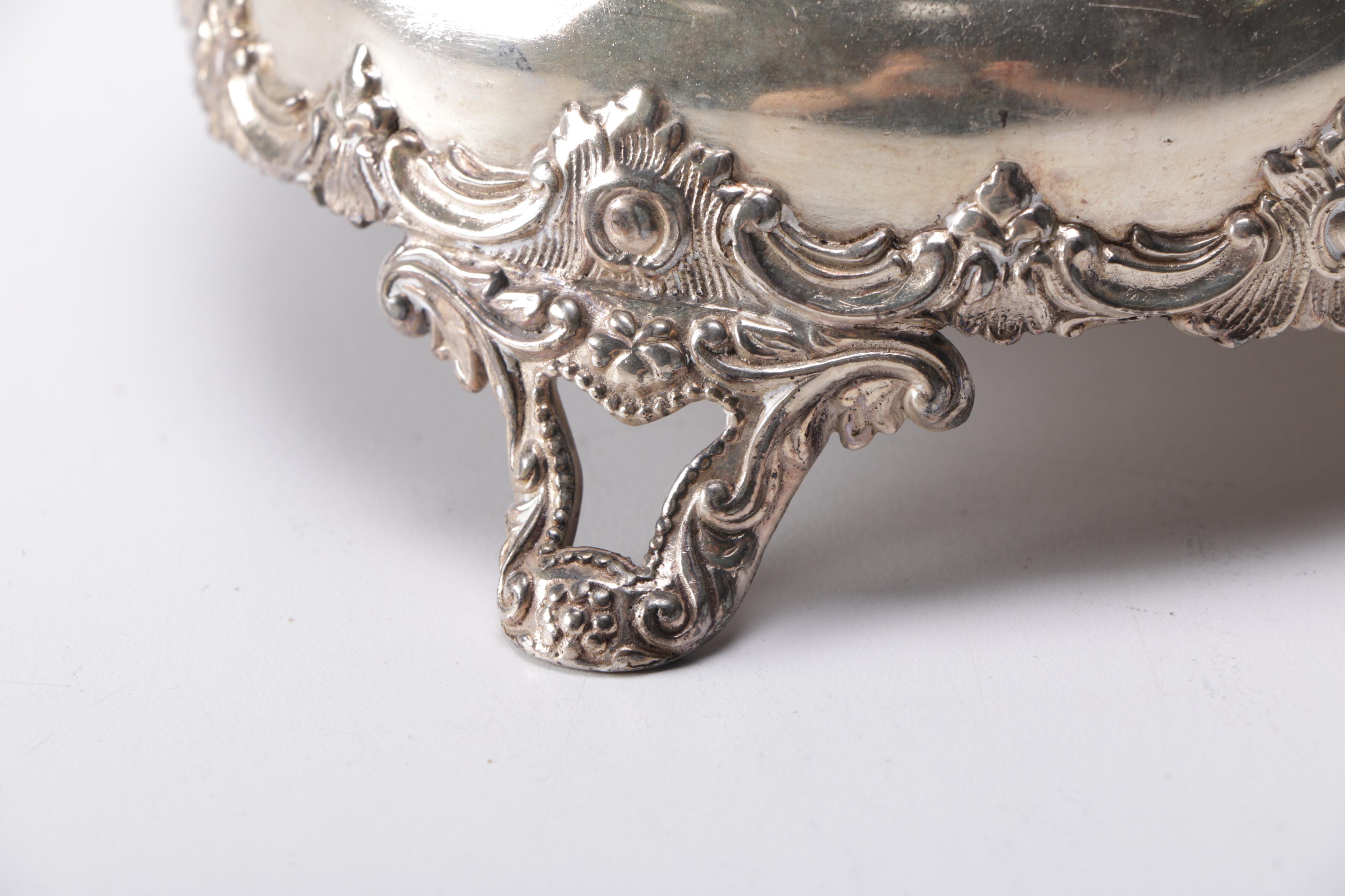 Jean Couzon Platter and Other Assorted Silver Plate