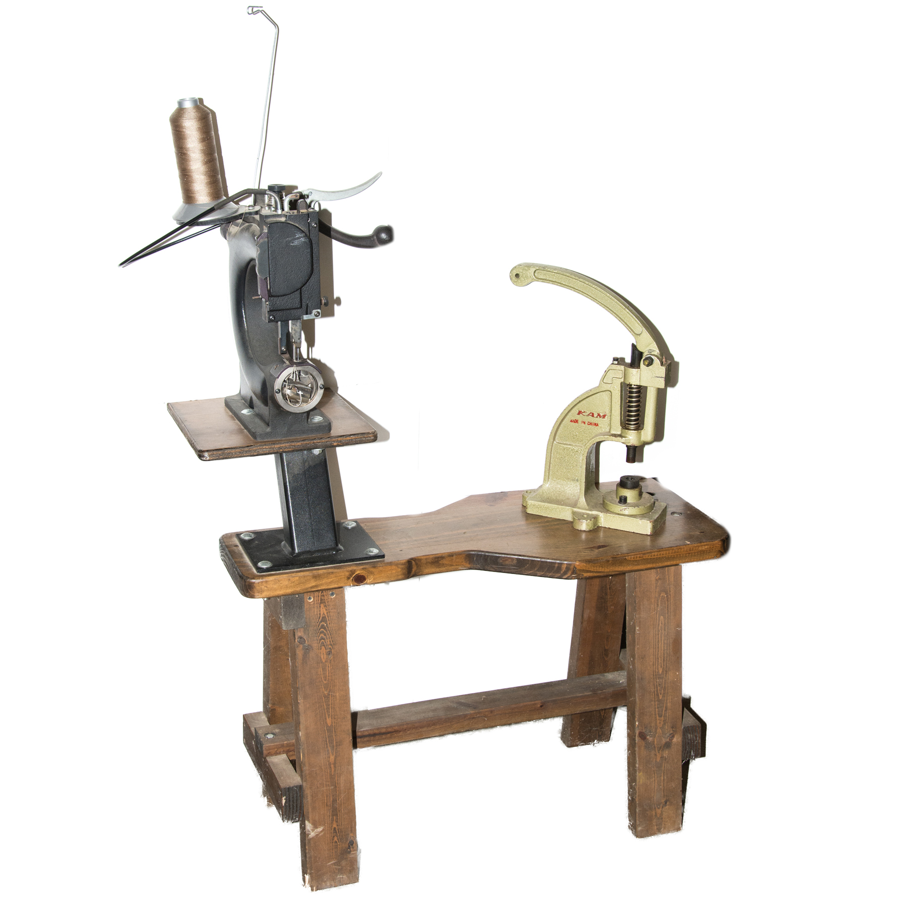 Heavy Leather Sewing Machine and Grommet Hand Press