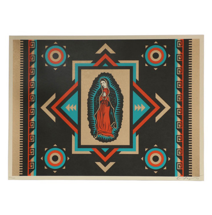 Ernesto Yerena Signed Limited Edition 2015 Serigraph "Virgen De Las Estrellas"