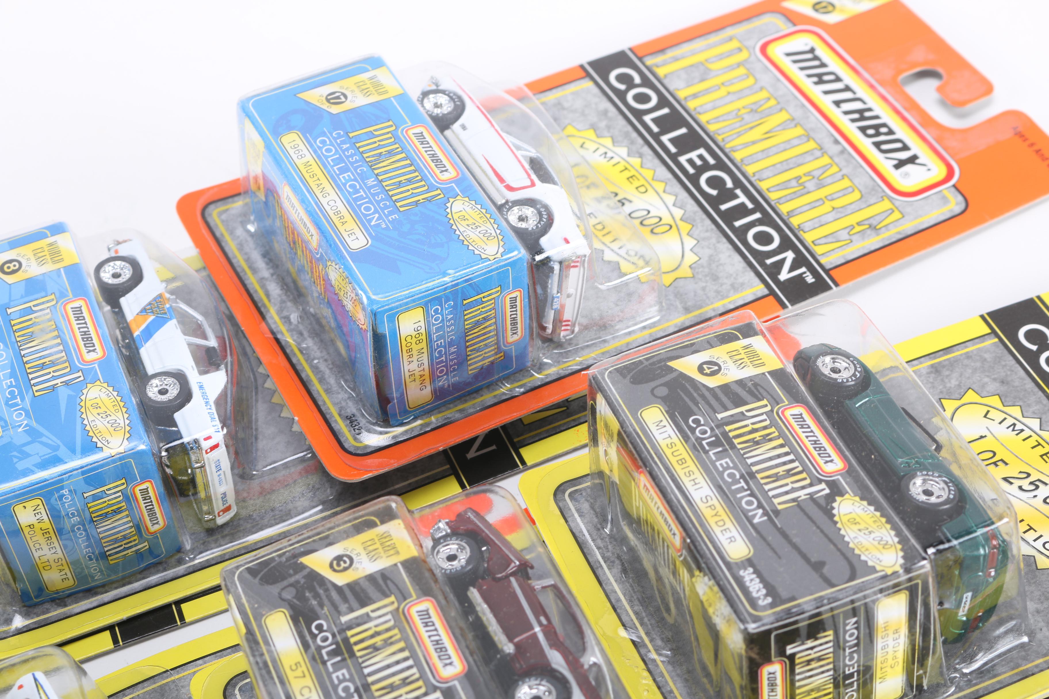 Assortment of Matchbox Premiere Die-Cast Cars