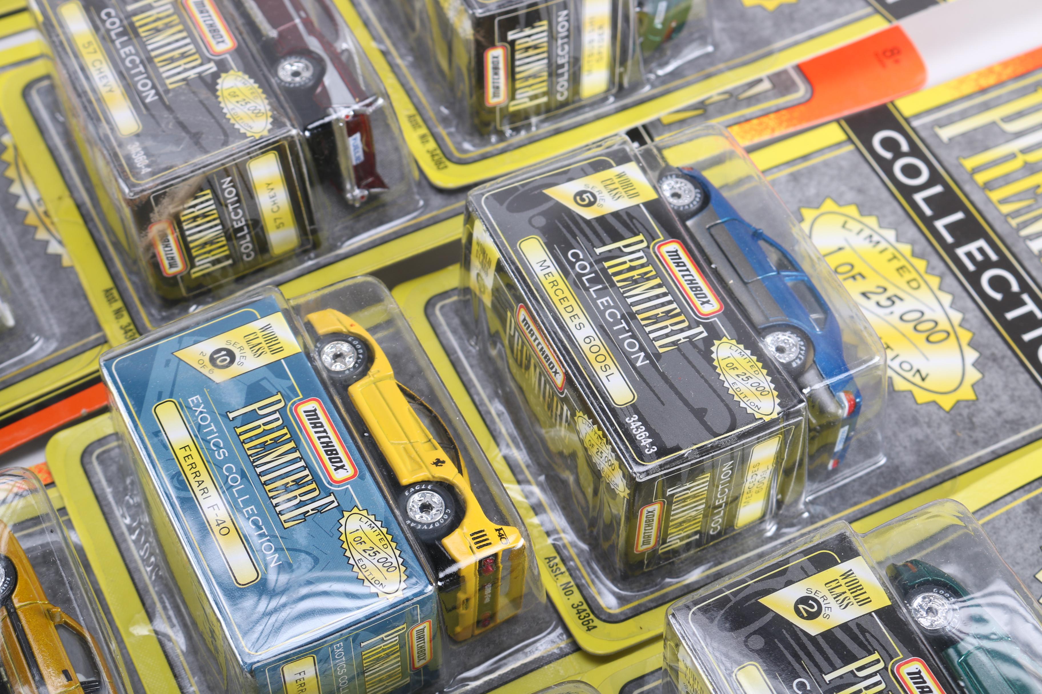 Assortment of Matchbox Premiere Die-Cast Cars
