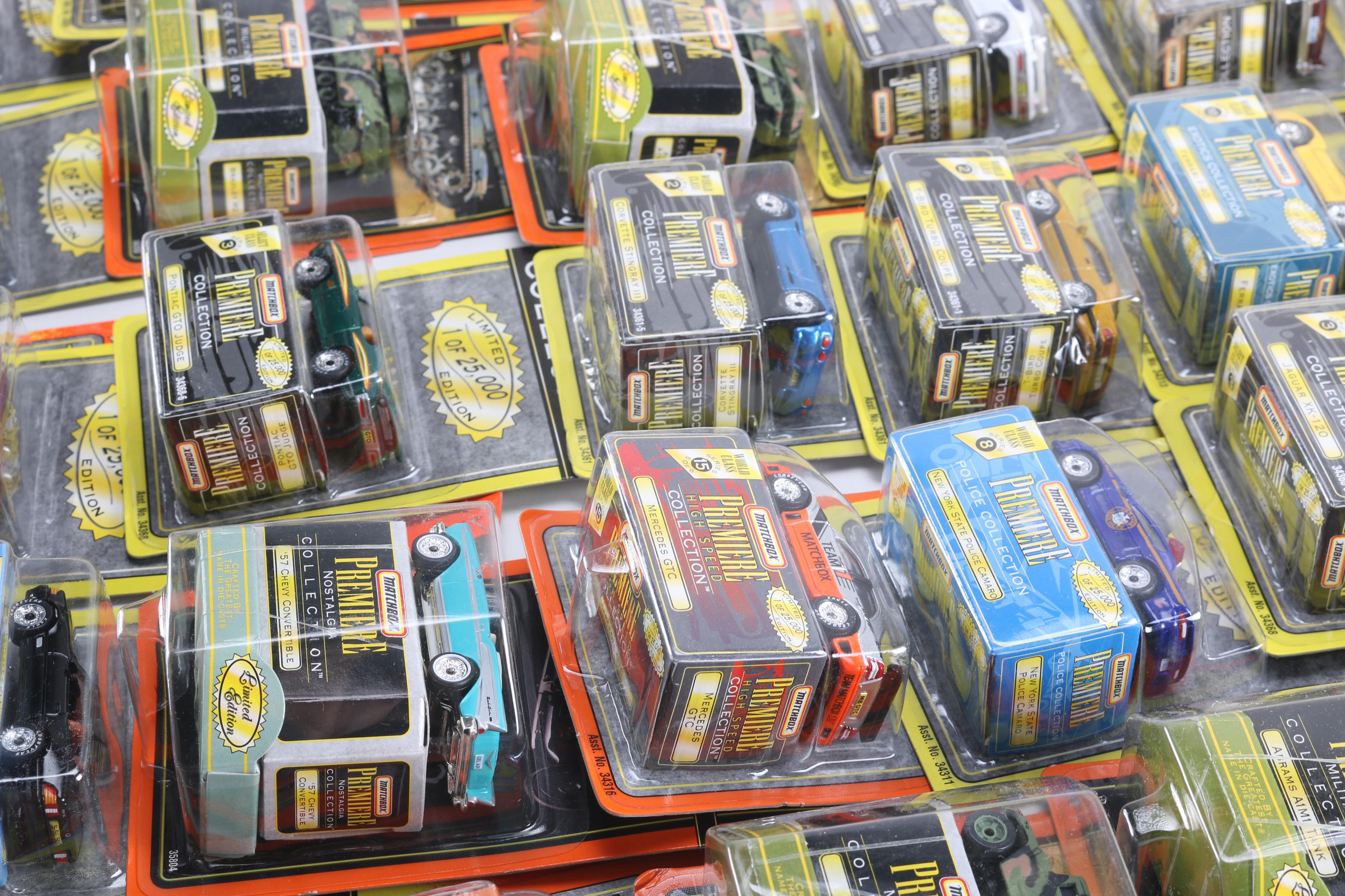 Assortment of Matchbox Premiere Die-Cast Cars