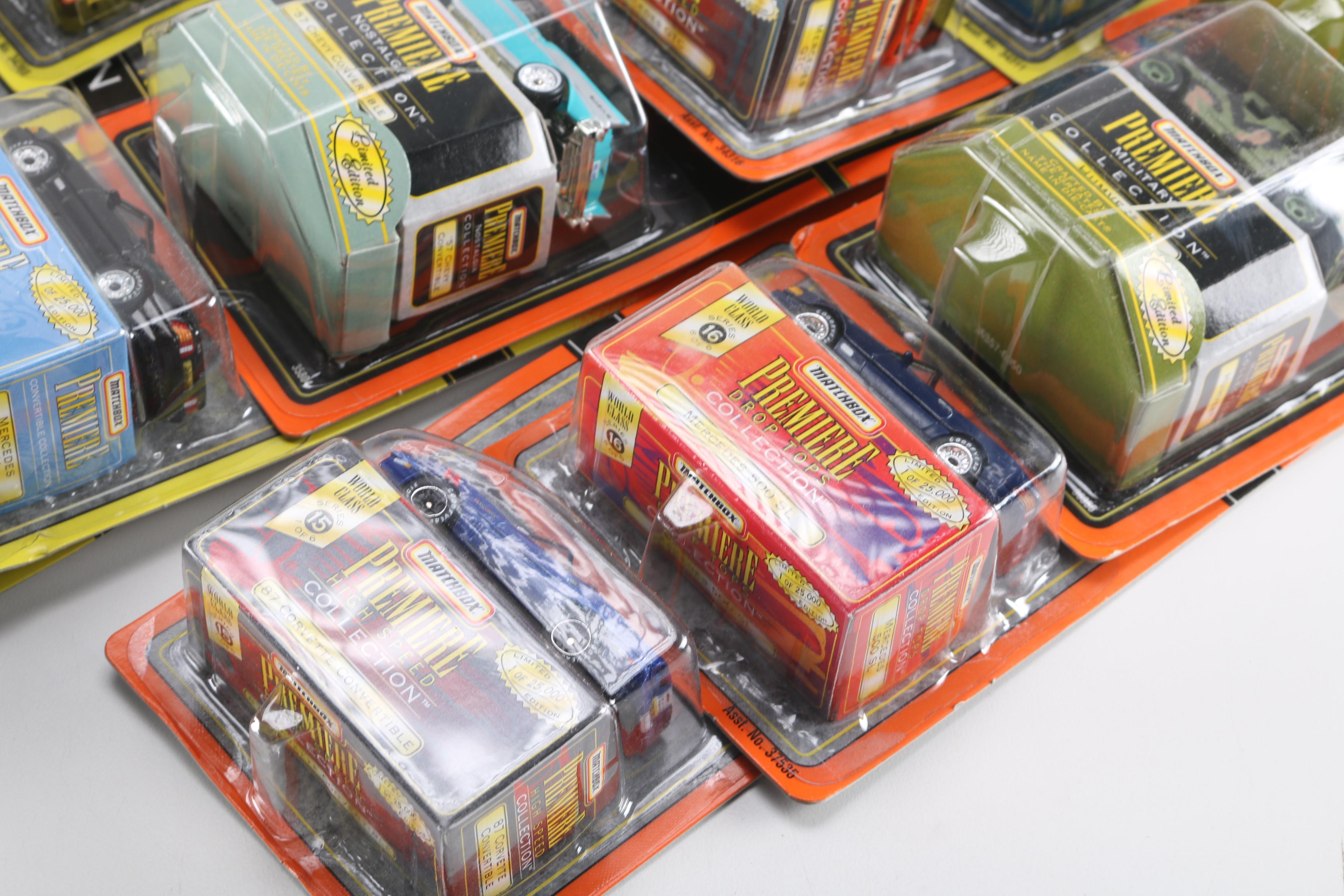 Assortment of Matchbox Premiere Die-Cast Cars