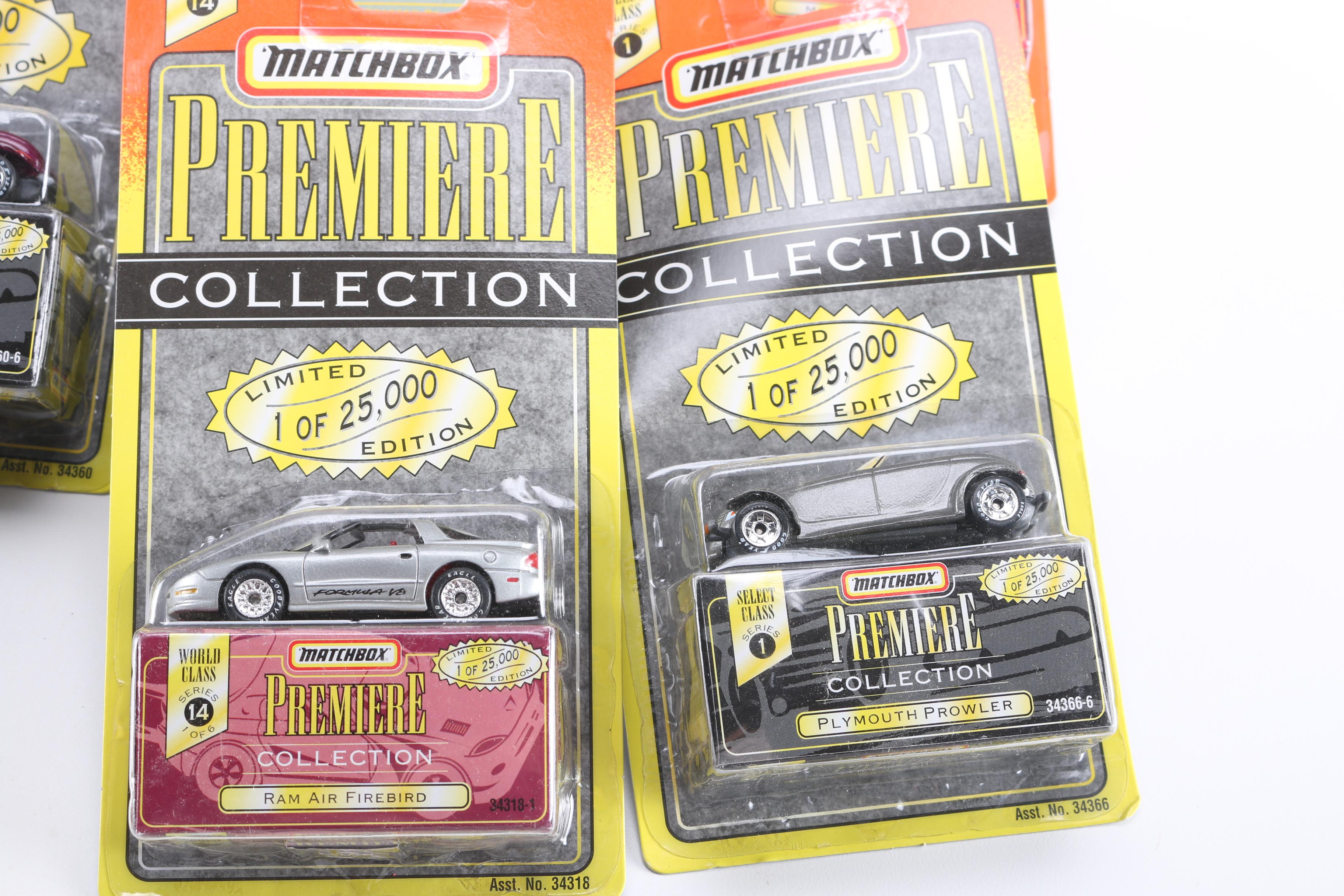 Assortment of Matchbox Premiere Die-Cast Cars
