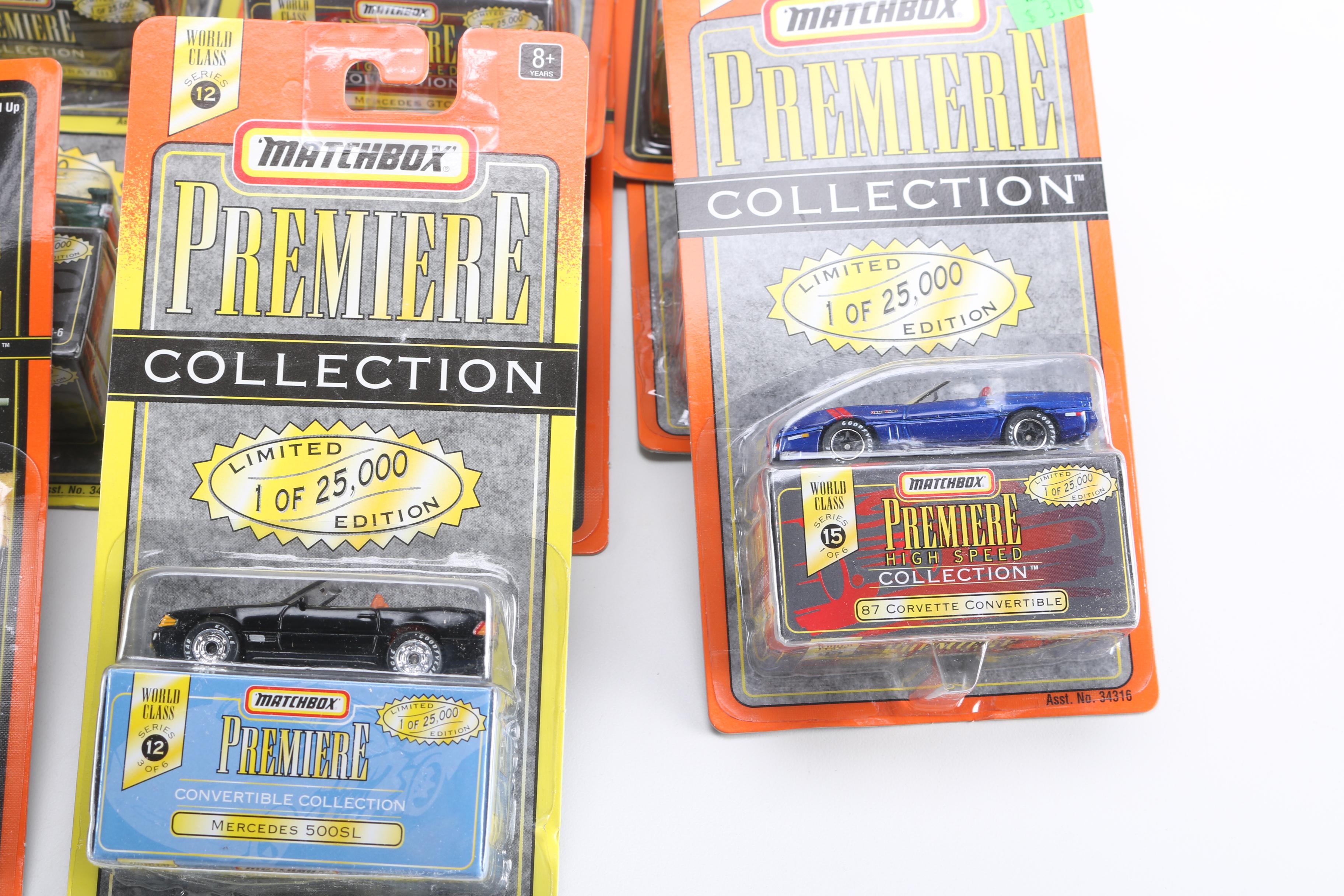 Assortment of Matchbox Premiere Die-Cast Cars