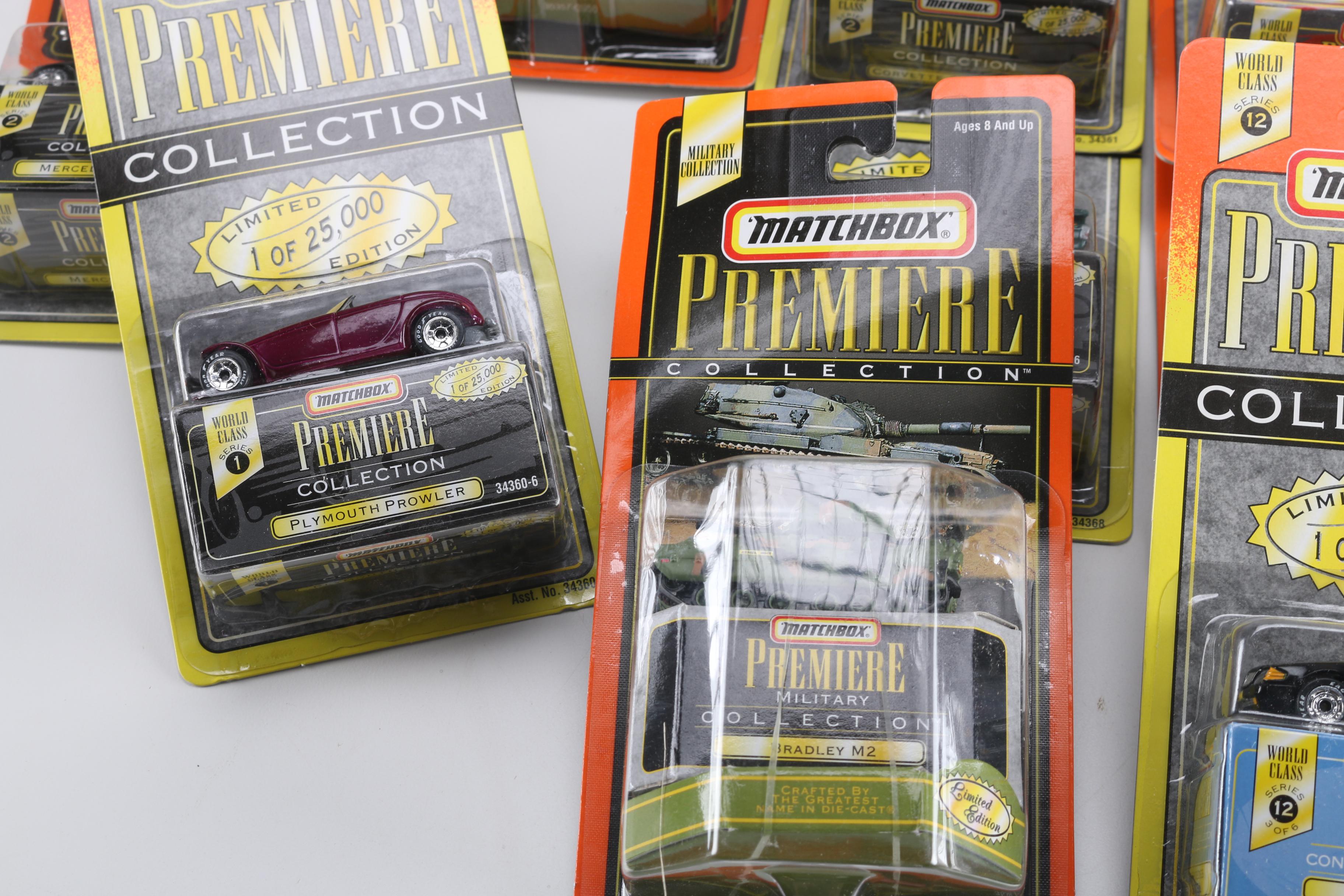Assortment of Matchbox Premiere Die-Cast Cars