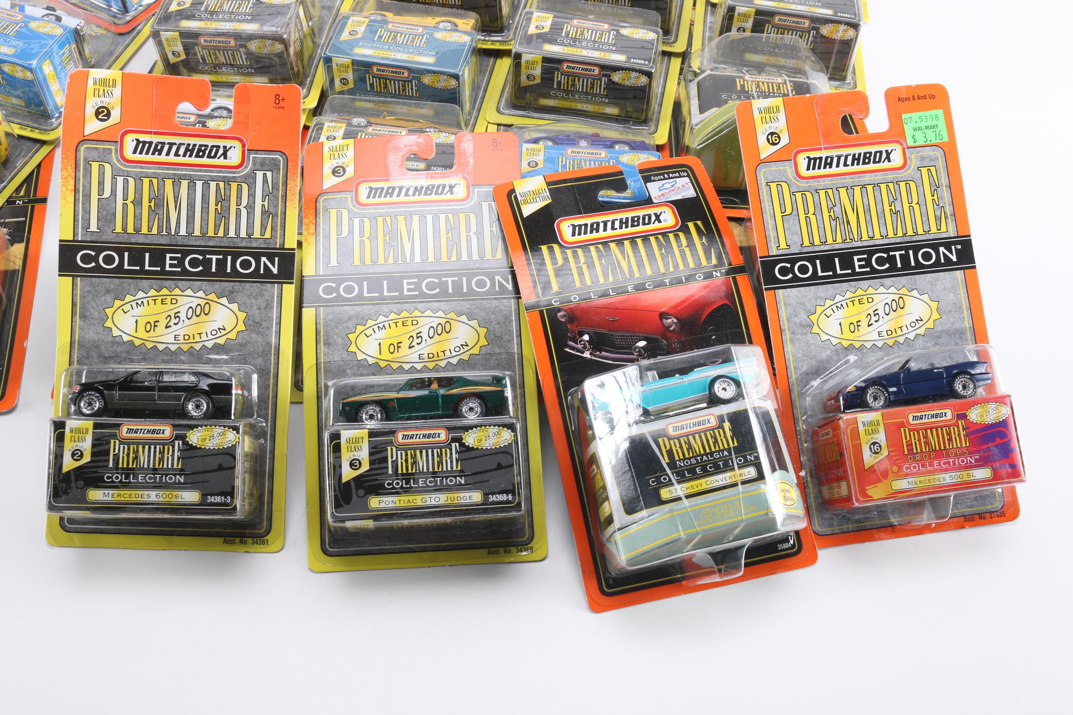 Assortment of Matchbox Premiere Die-Cast Cars