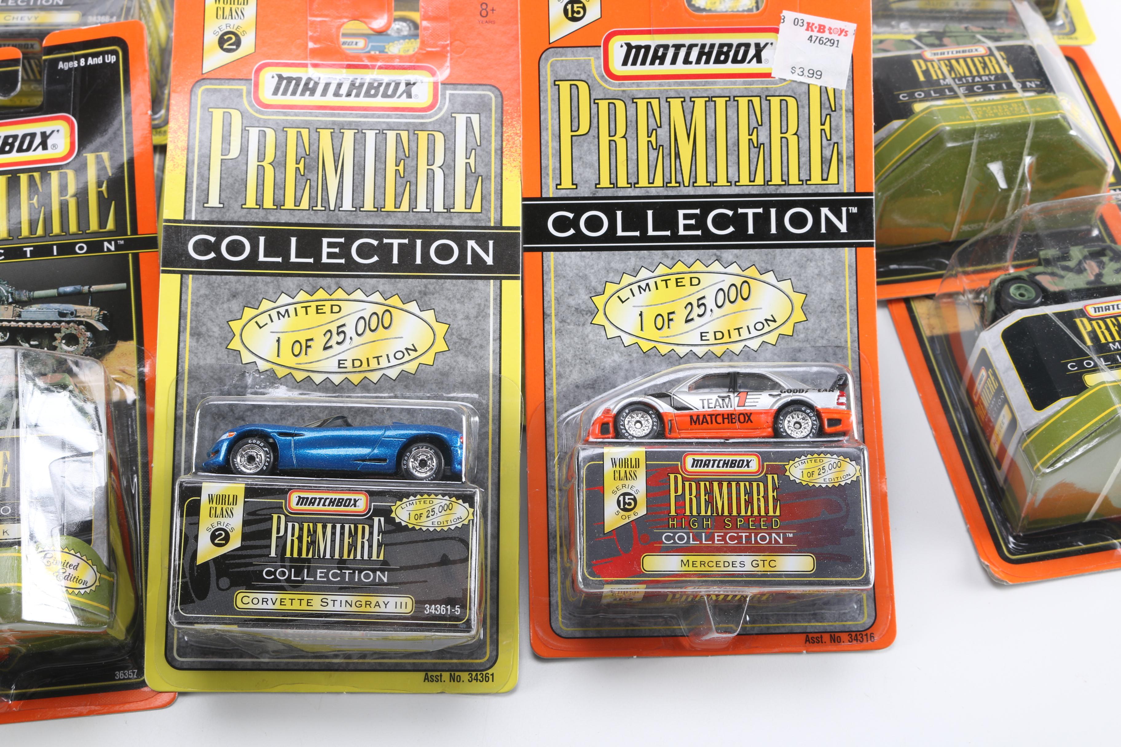 Assortment of Matchbox Premiere Die-Cast Cars