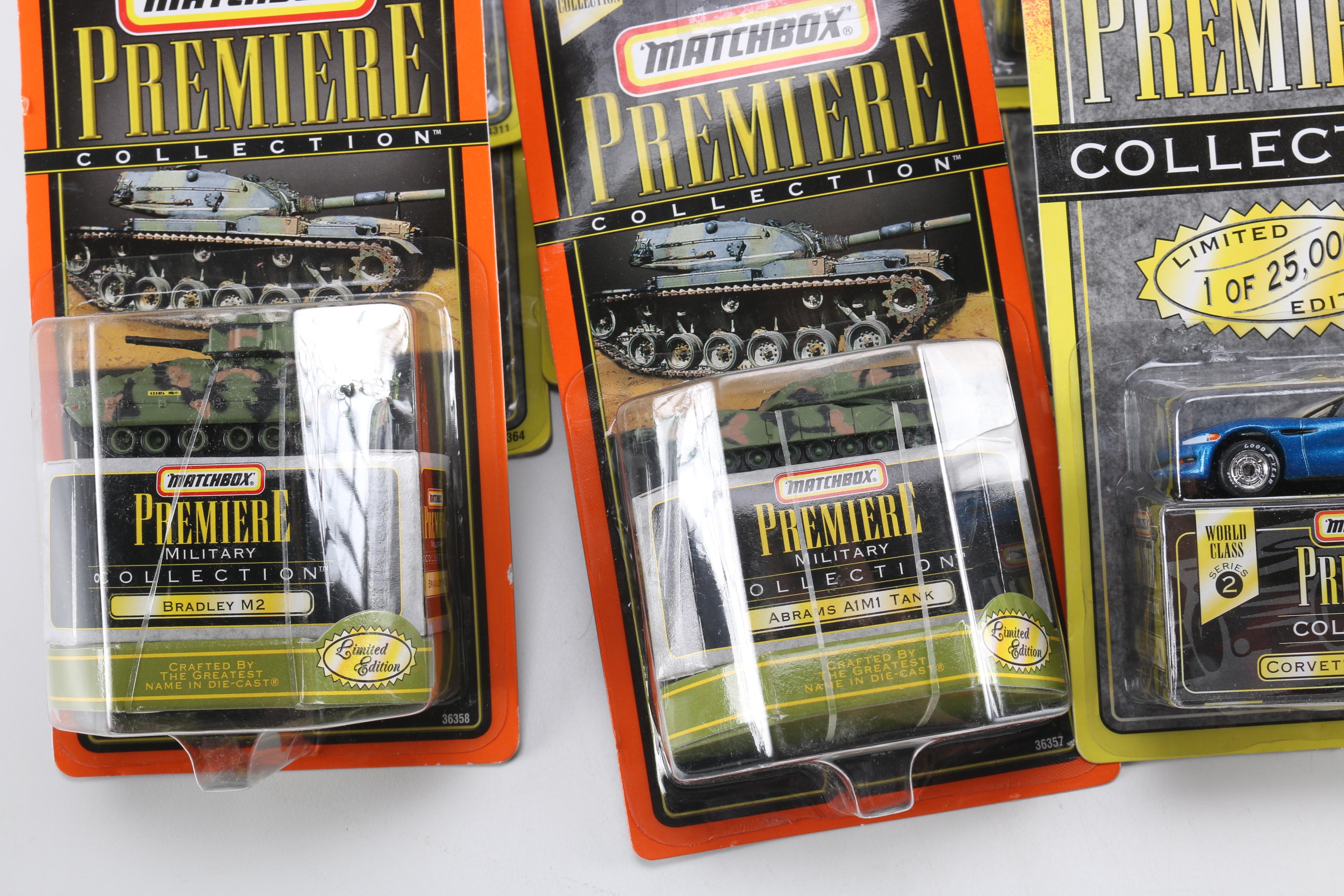 Assortment of Matchbox Premiere Die-Cast Cars