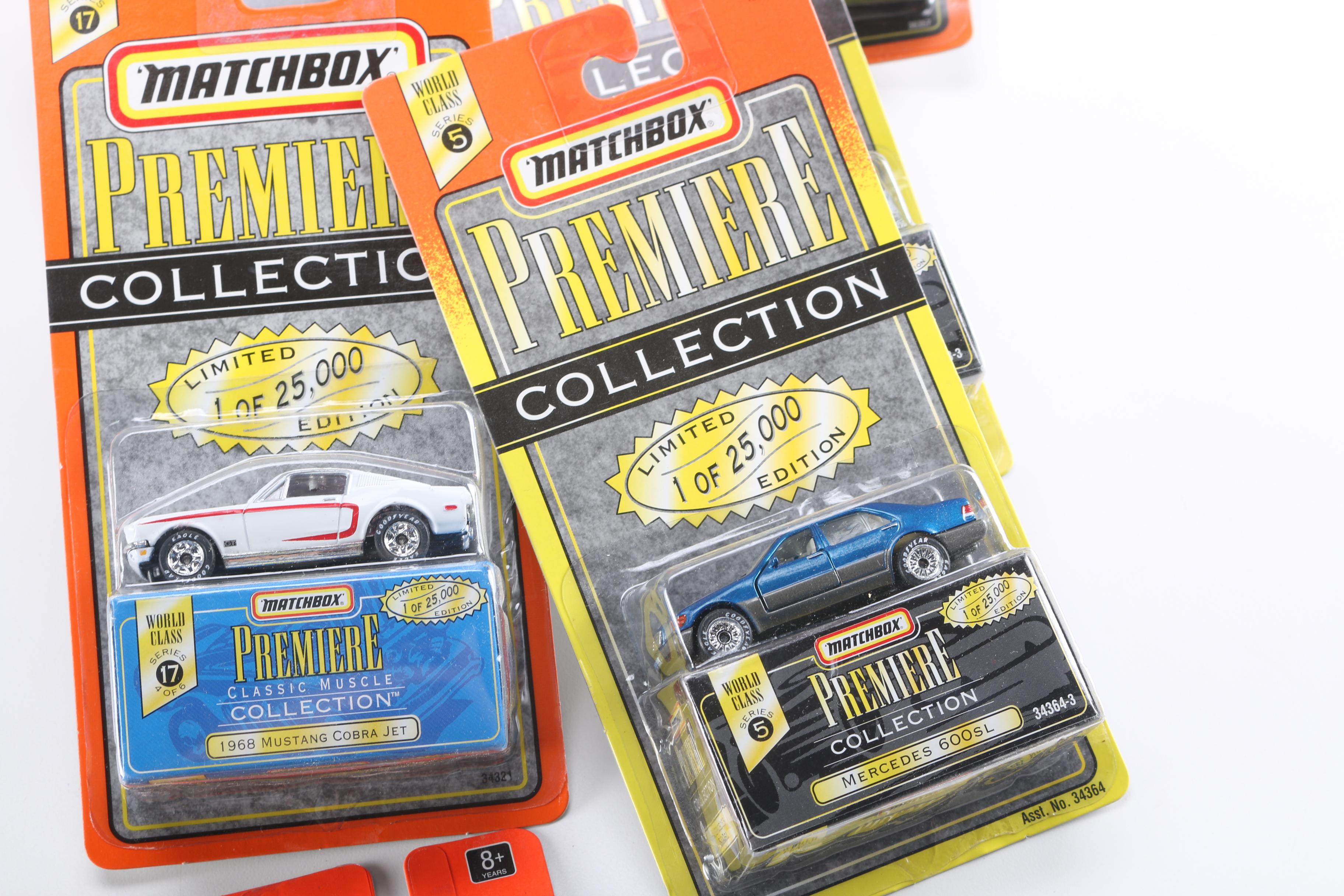 Assortment of Matchbox Premiere Die-Cast Cars