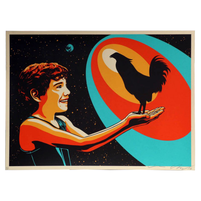 Ernesto Yerena Signed Limited Edition 2016 Serigraph "Constelación de Sonidos"