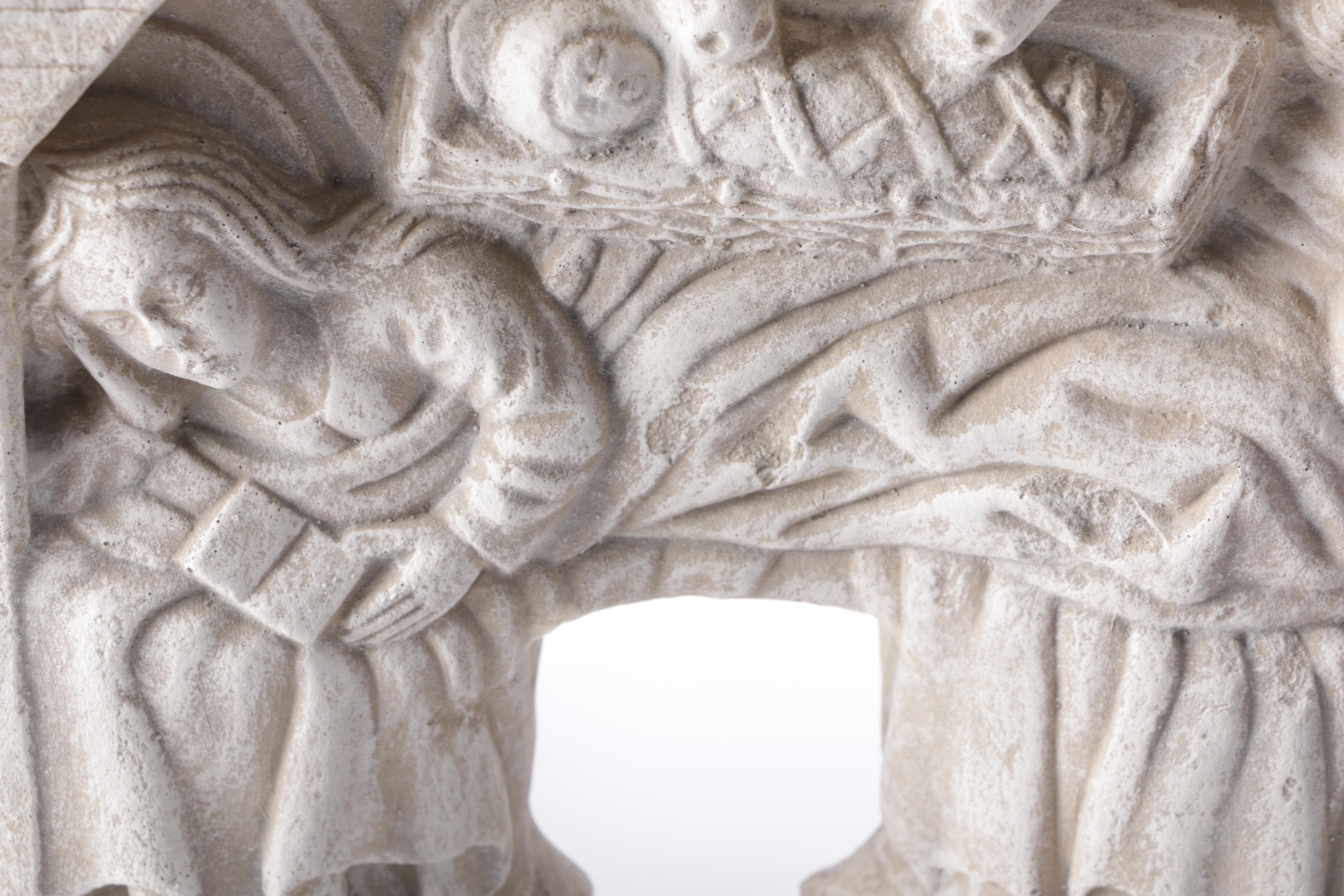 Plaster Reproduction of a Medieval Nativity Sculpture