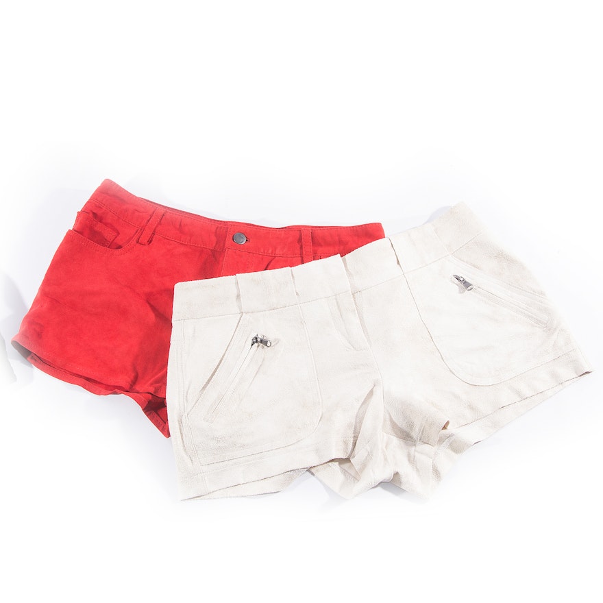 Women's Suede and Faux Suede Shorts