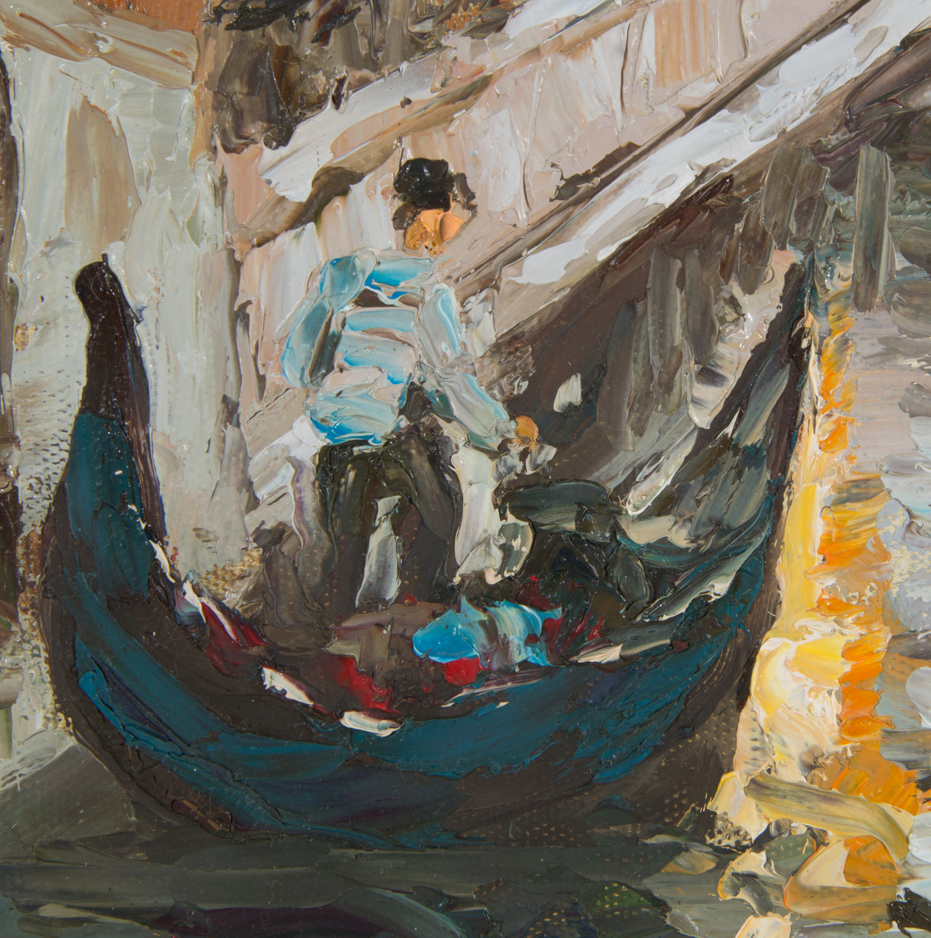 Grodner Original Oil on Canvas of Venice