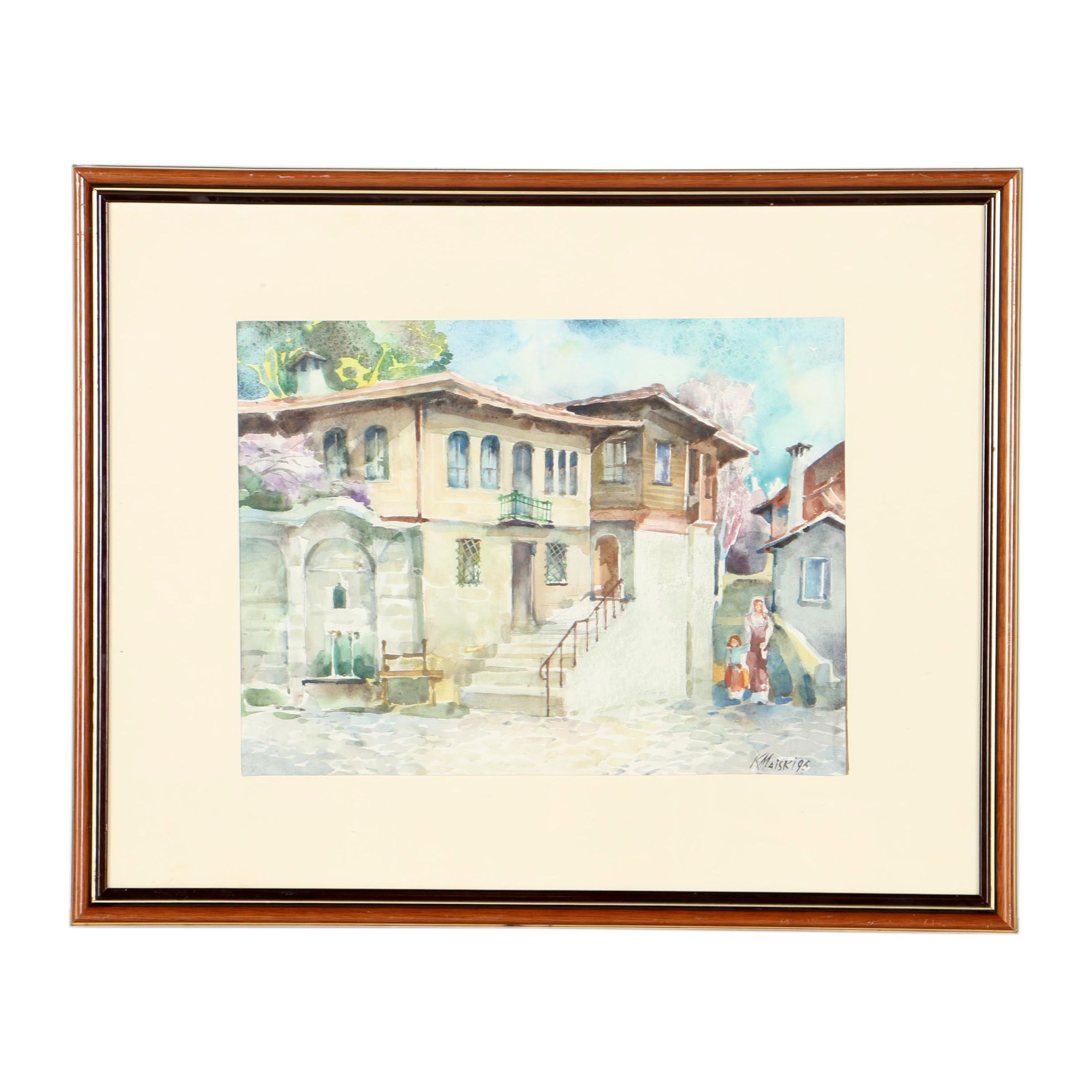 Kiril Maiski Original Watercolor Painting