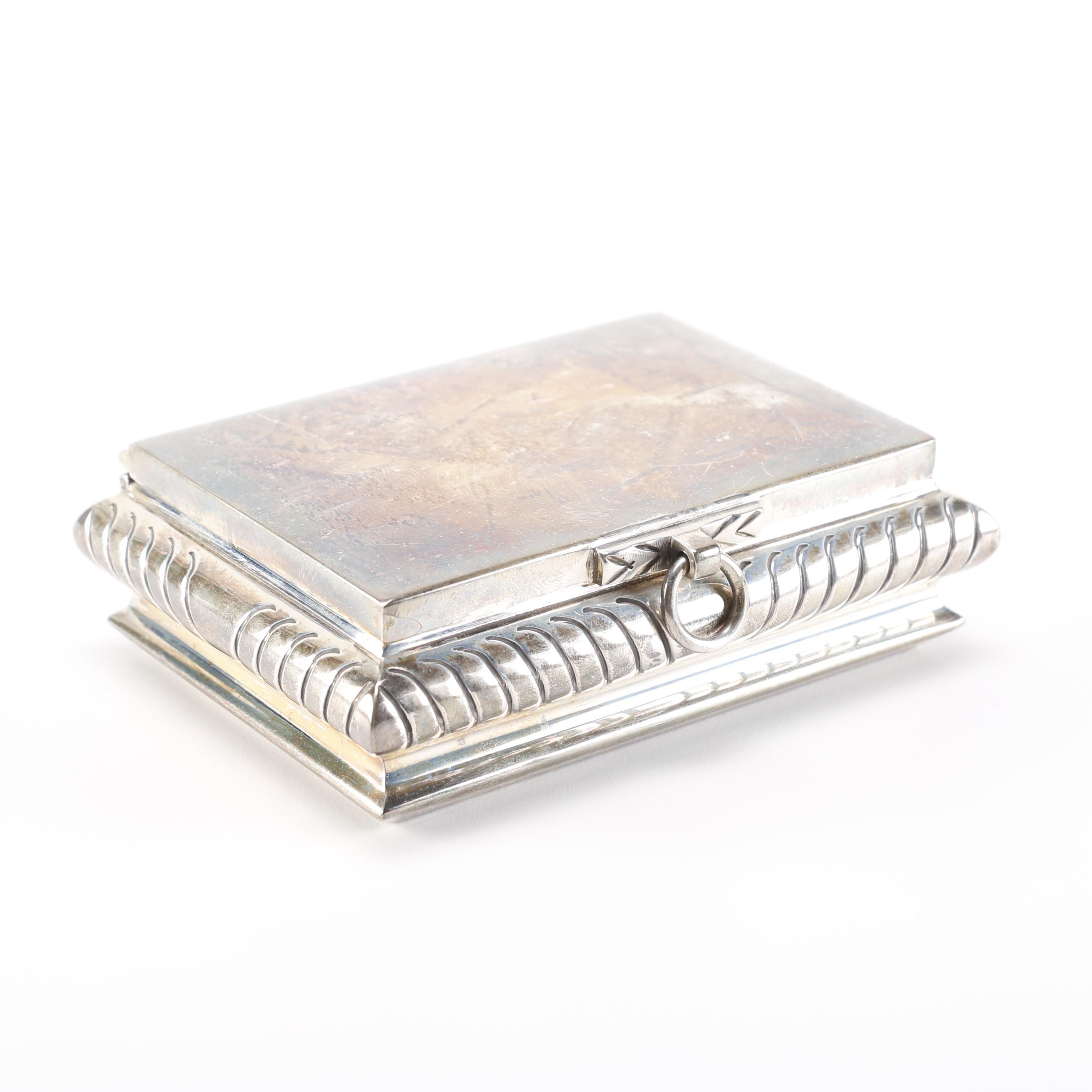 Villa Sterling Silver Lidded Box