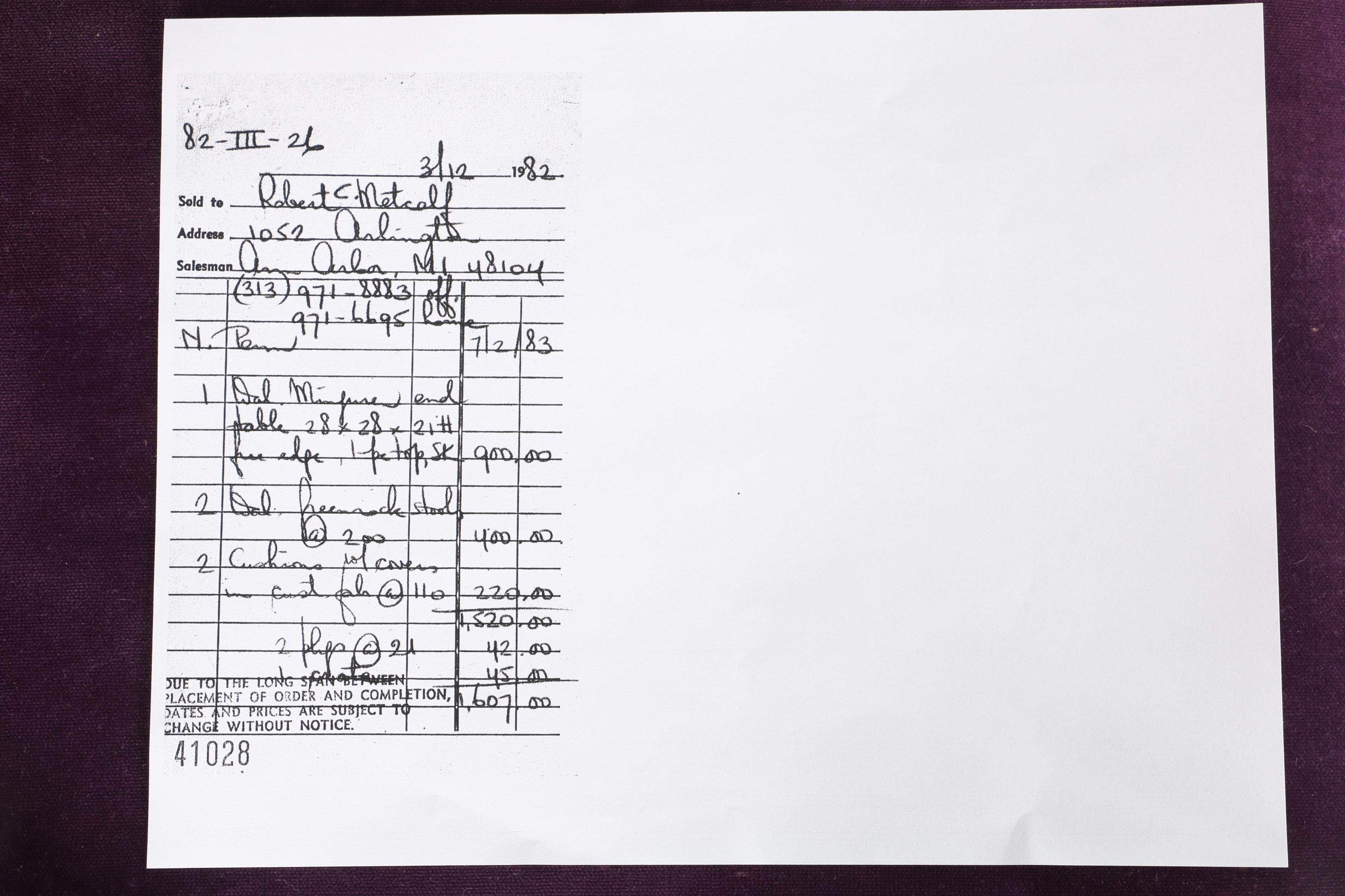 Vintage George Nakashima Ottoman With Provenance