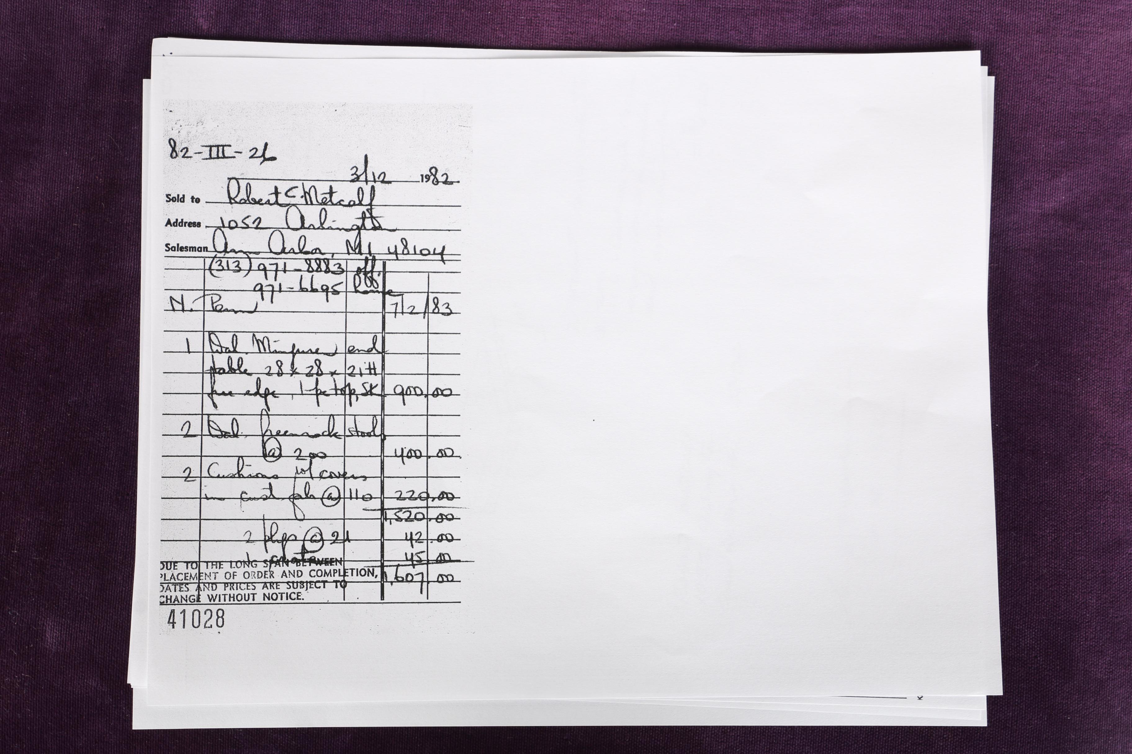 Vintage George Nakashima Ottoman With Provenance