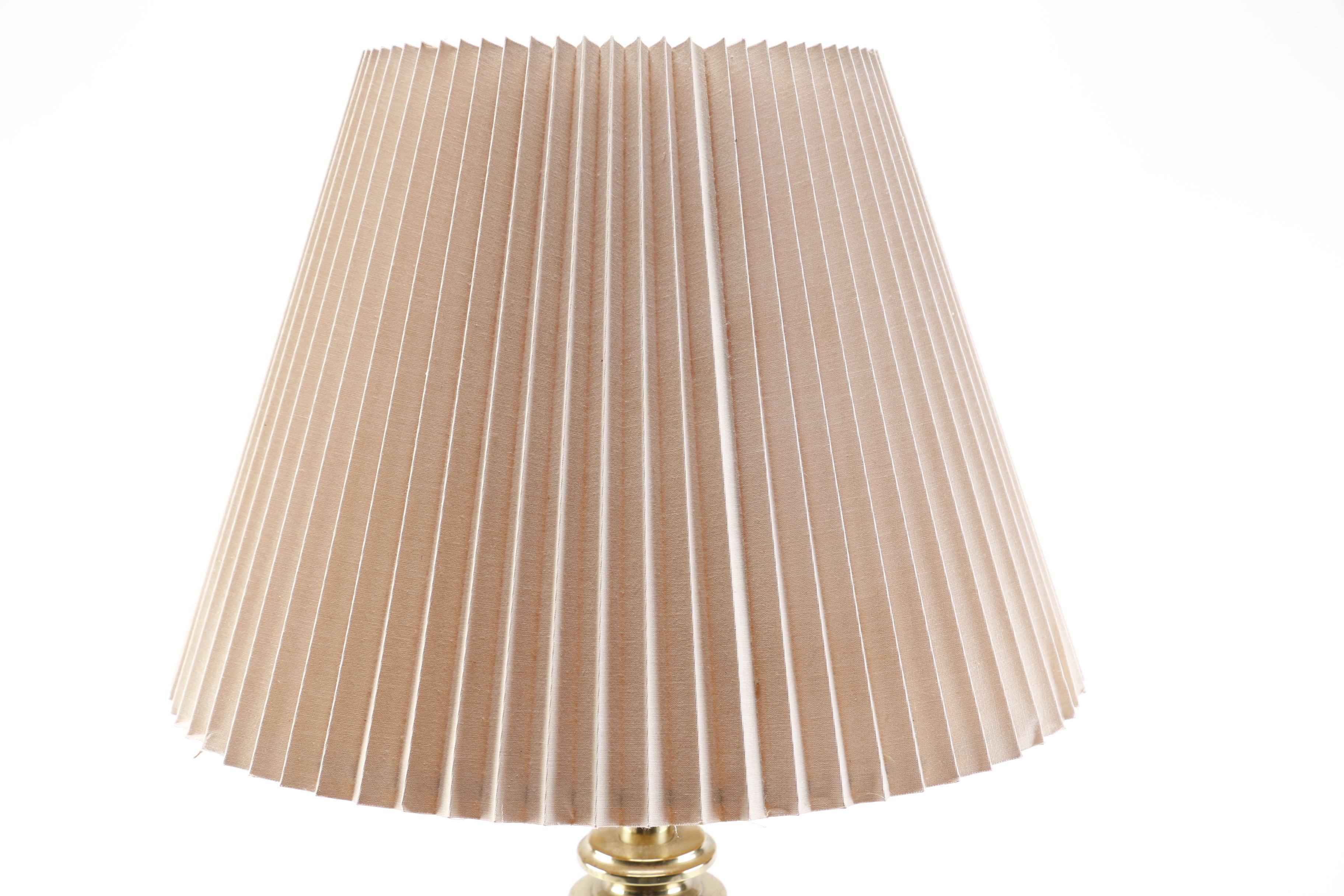 Brass Table Torch Style Table Lamp