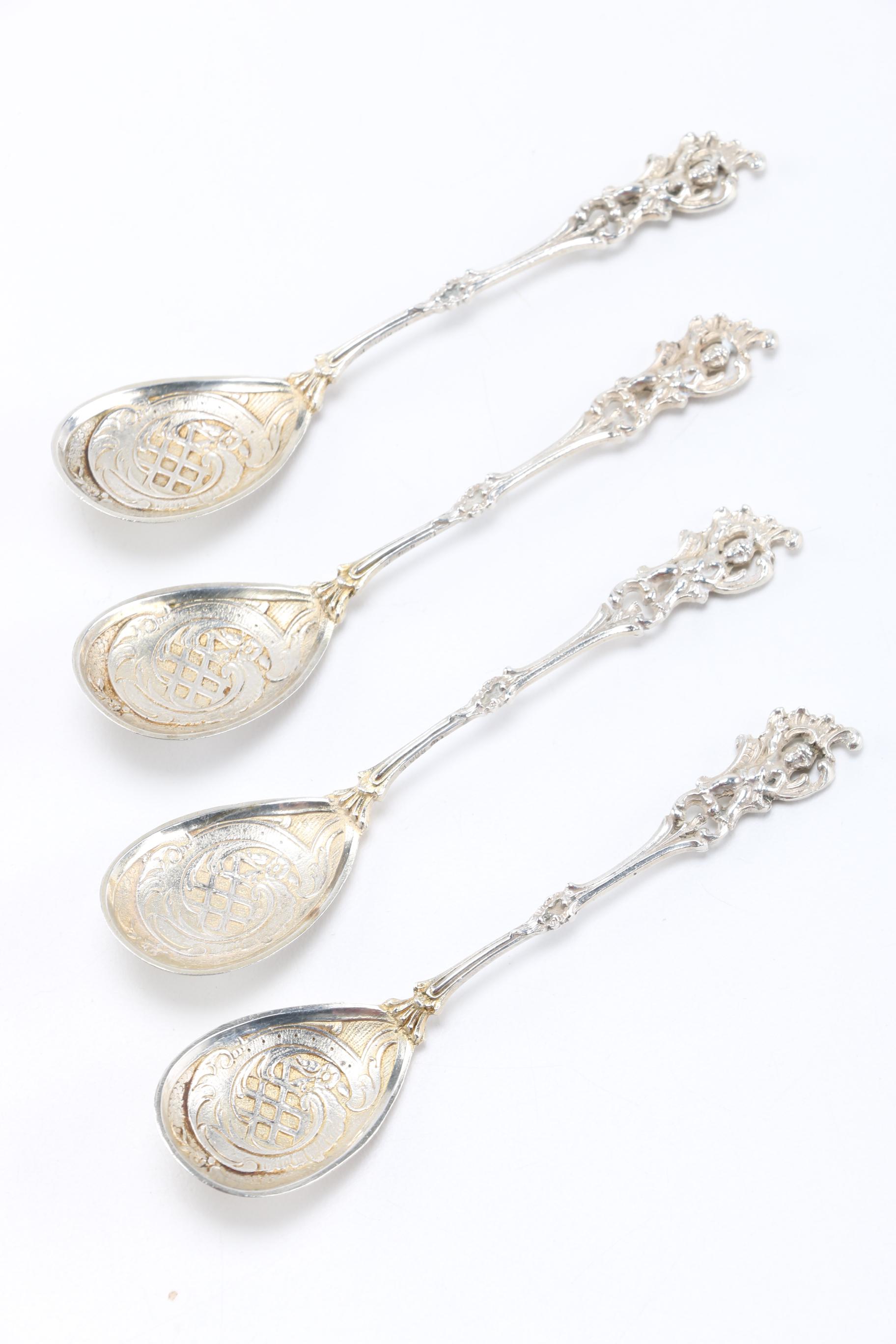 Reed & Barton 800 Silver Souvenir Spoons With Additional 750 and 800 Silver Pieces
