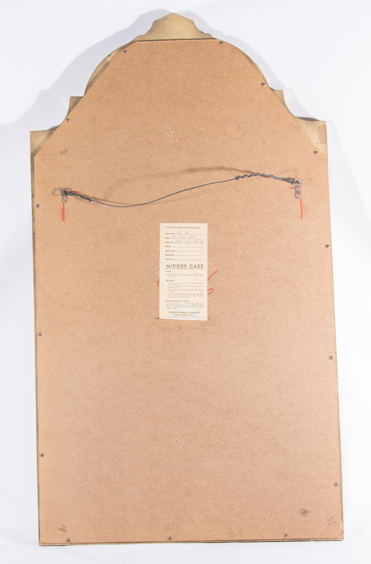 Stroupe Gold-Tone Wall Mirror