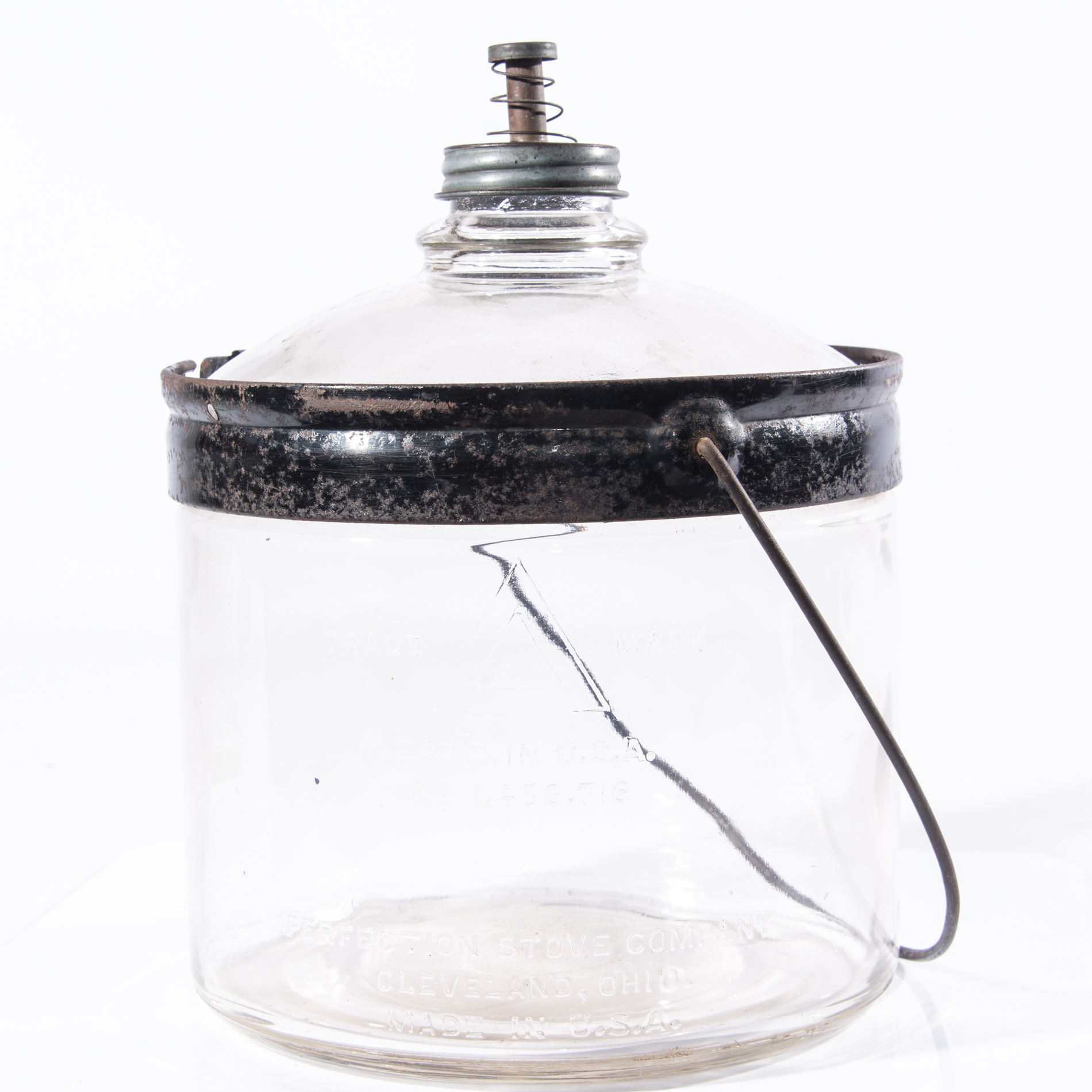 Perfection Stove Company Glass Kerosene Bottle