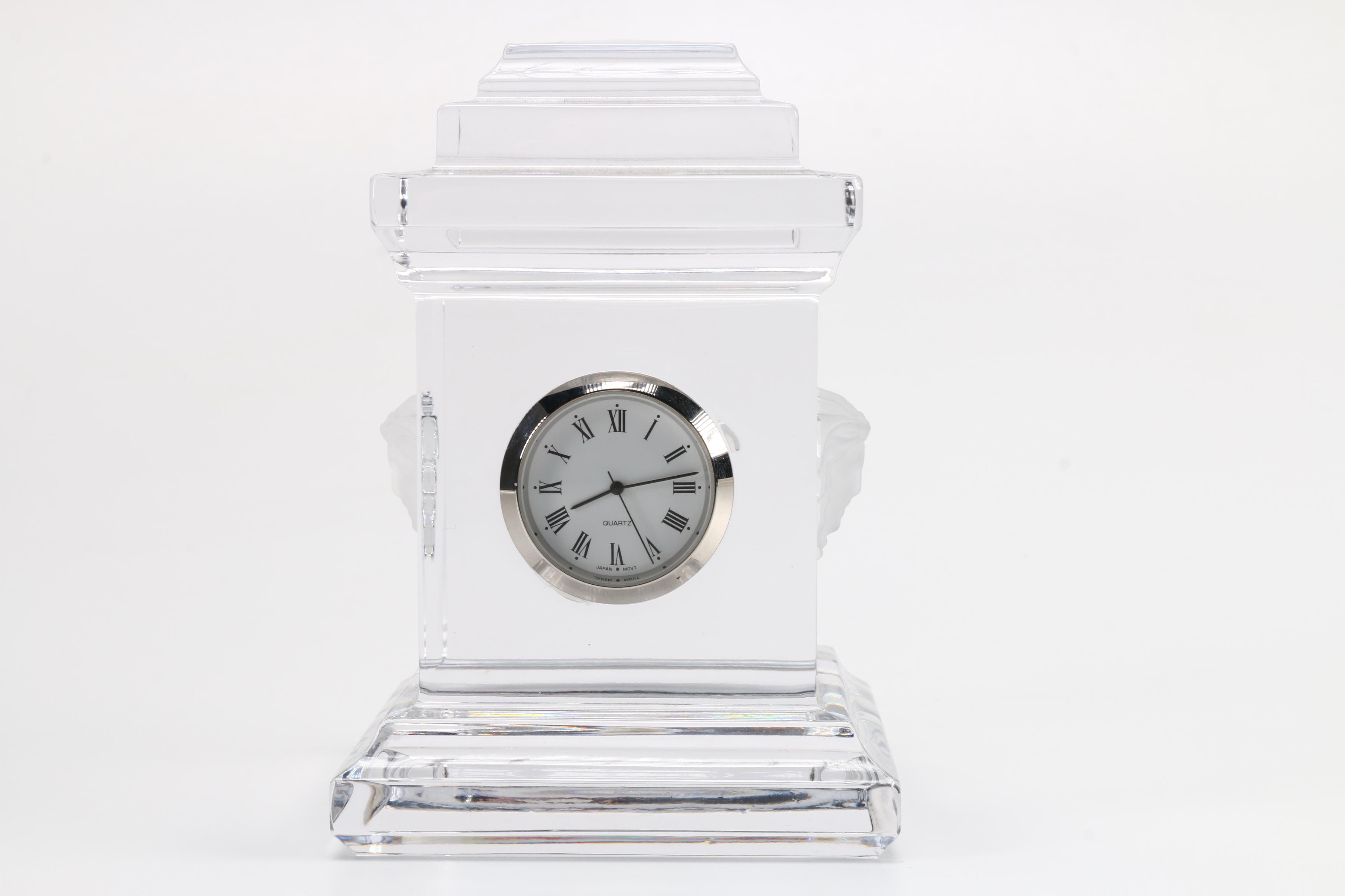 Rosenthal Versace Crystal Mantel Clock