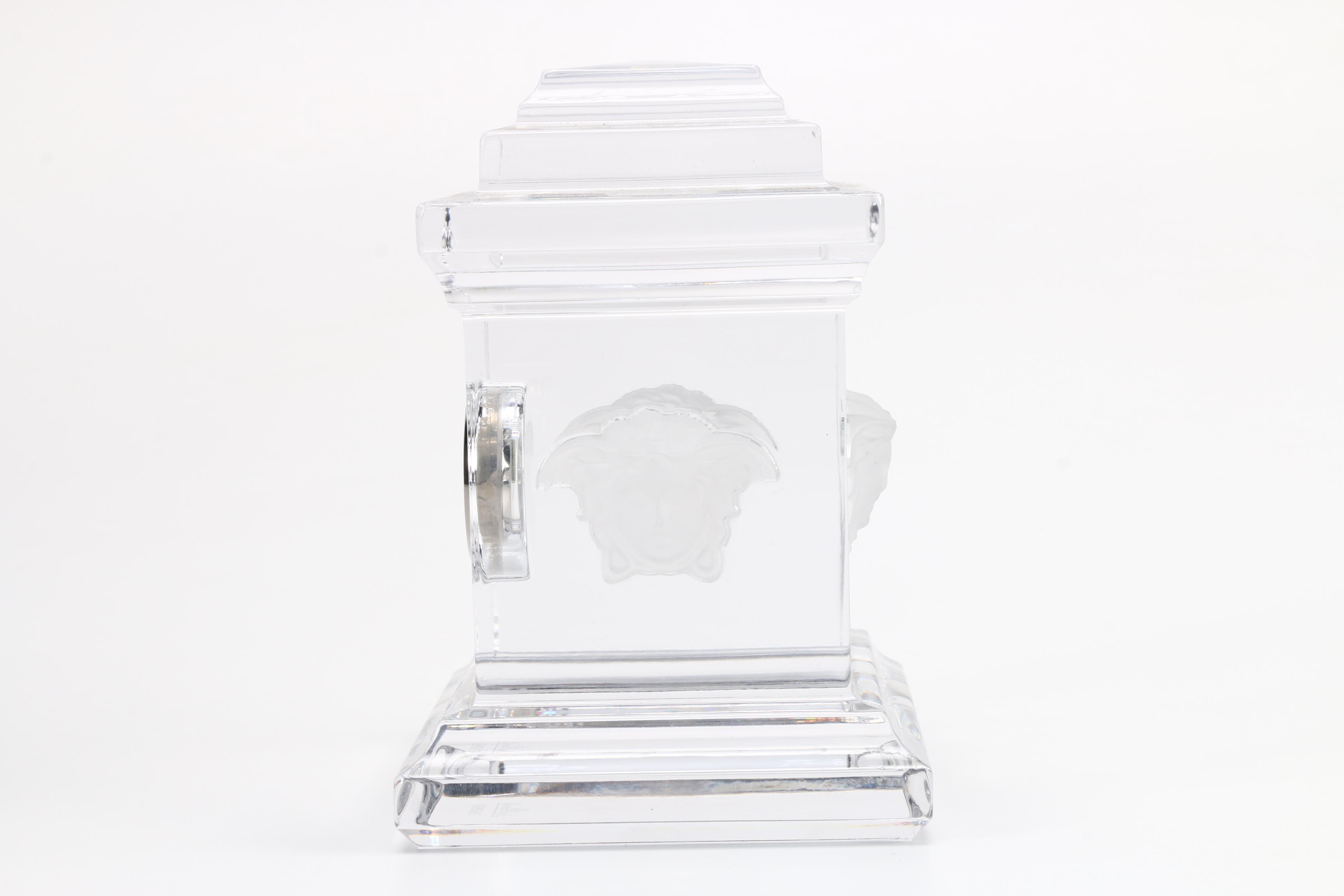 Rosenthal Versace Crystal Mantel Clock