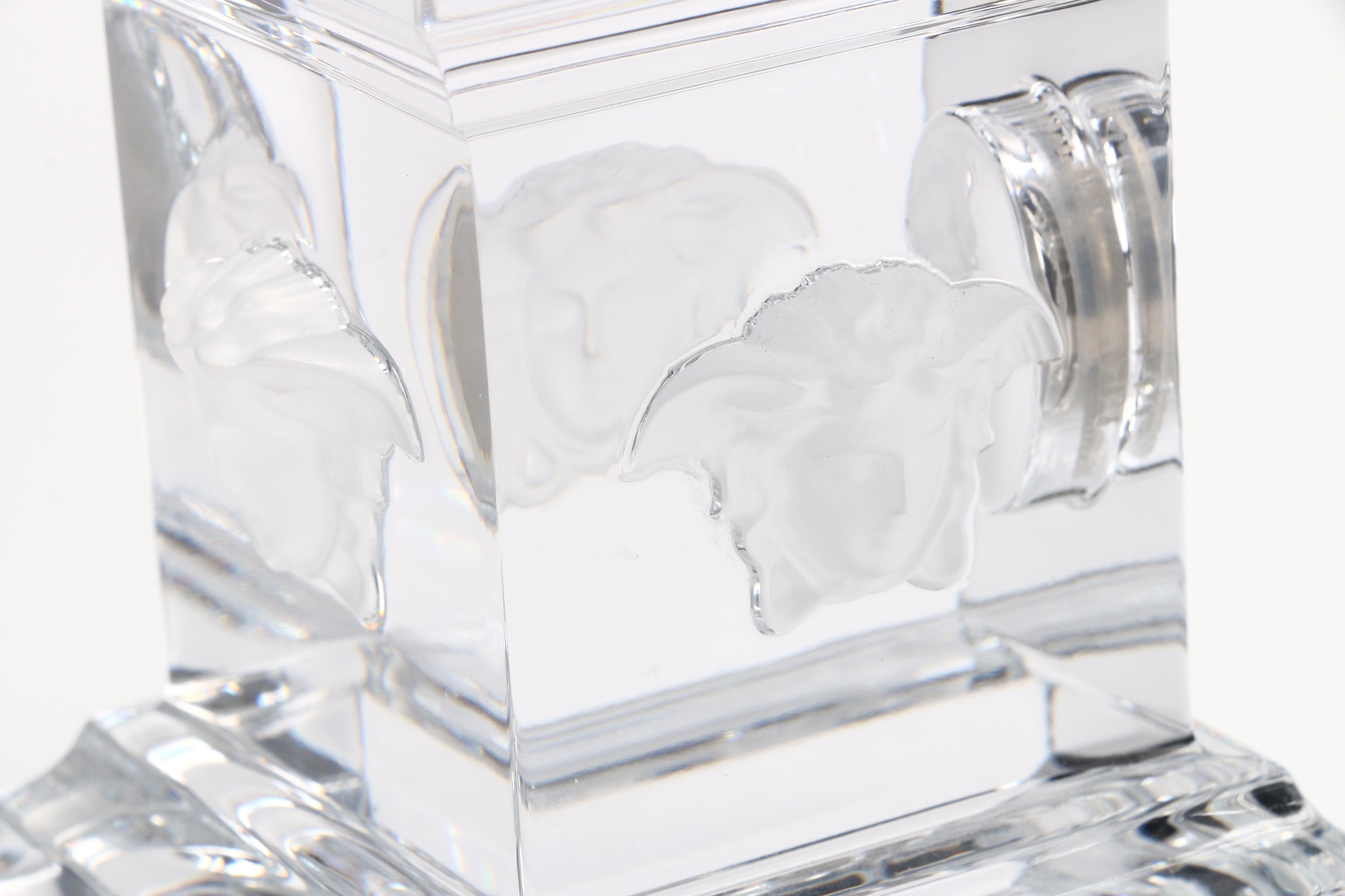 Rosenthal Versace Crystal Mantel Clock