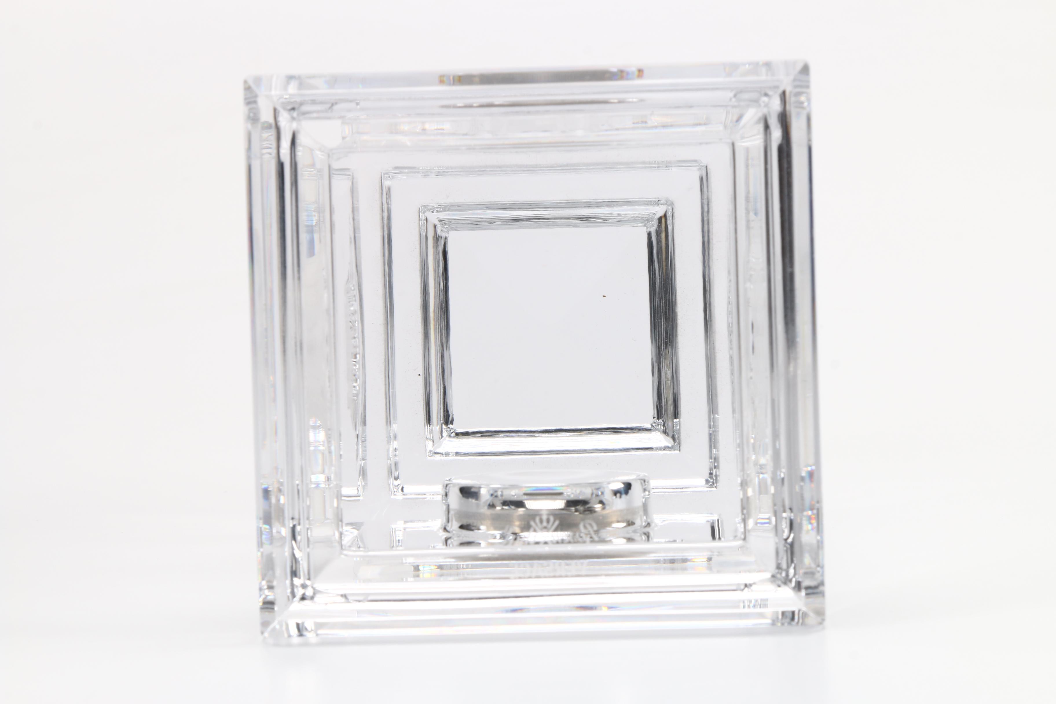 Rosenthal Versace Crystal Mantel Clock