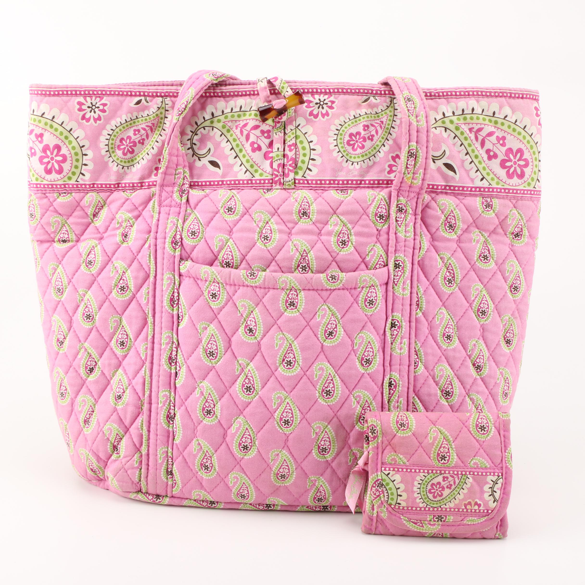 Vera Bradley Purse and Wallet in "Bermuda Pink"
